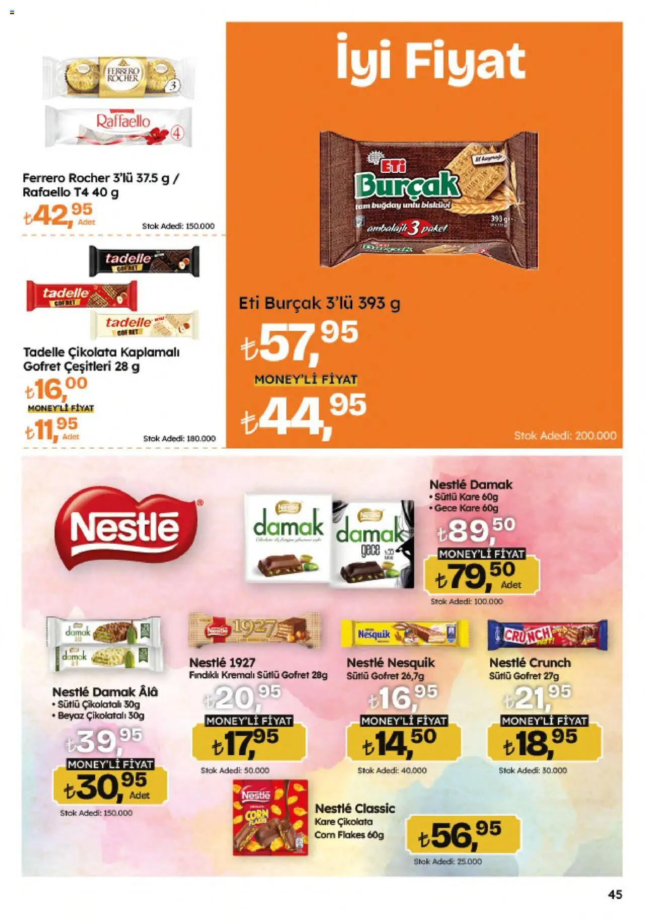 Migros Katalog - Migroskop - 07.08.2025 tarihinden itibaren geçerlidir | Sayfa: 45 | Ürünler: Gofret, Çikolata