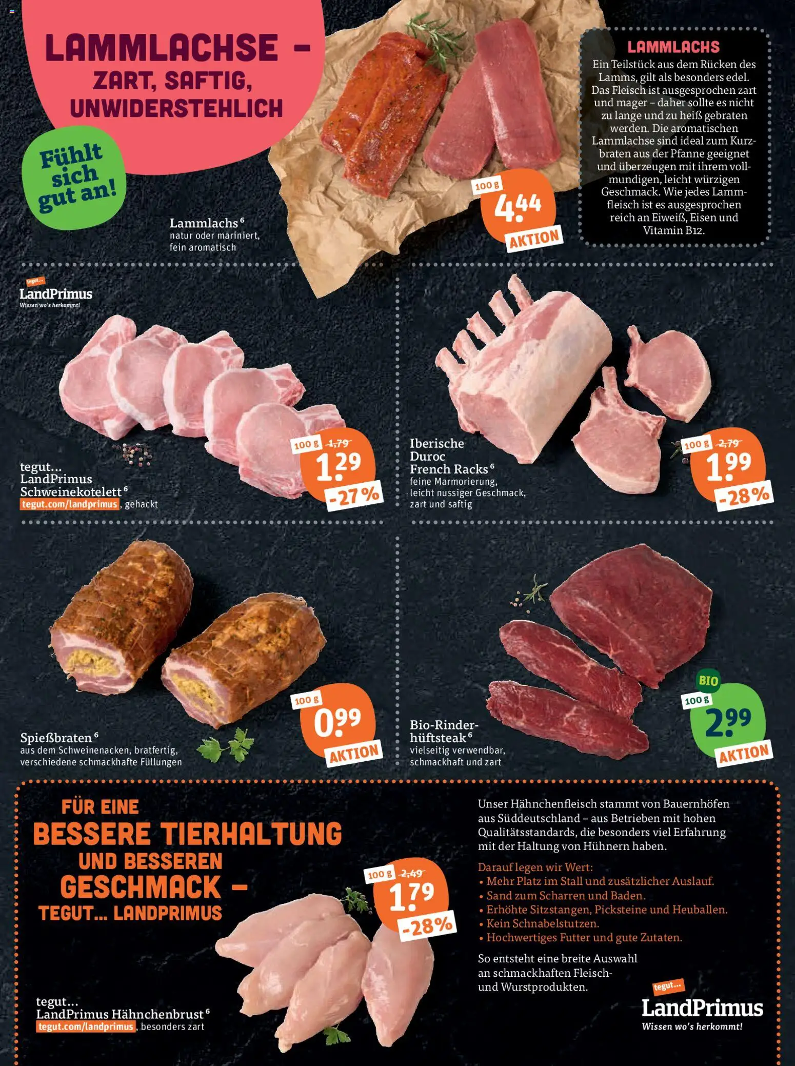 Tegut Prospekt 	 – gültig ab 02.03.2026 | Seite: 7 | Produkte: Fleisch, Hahnchenbrust