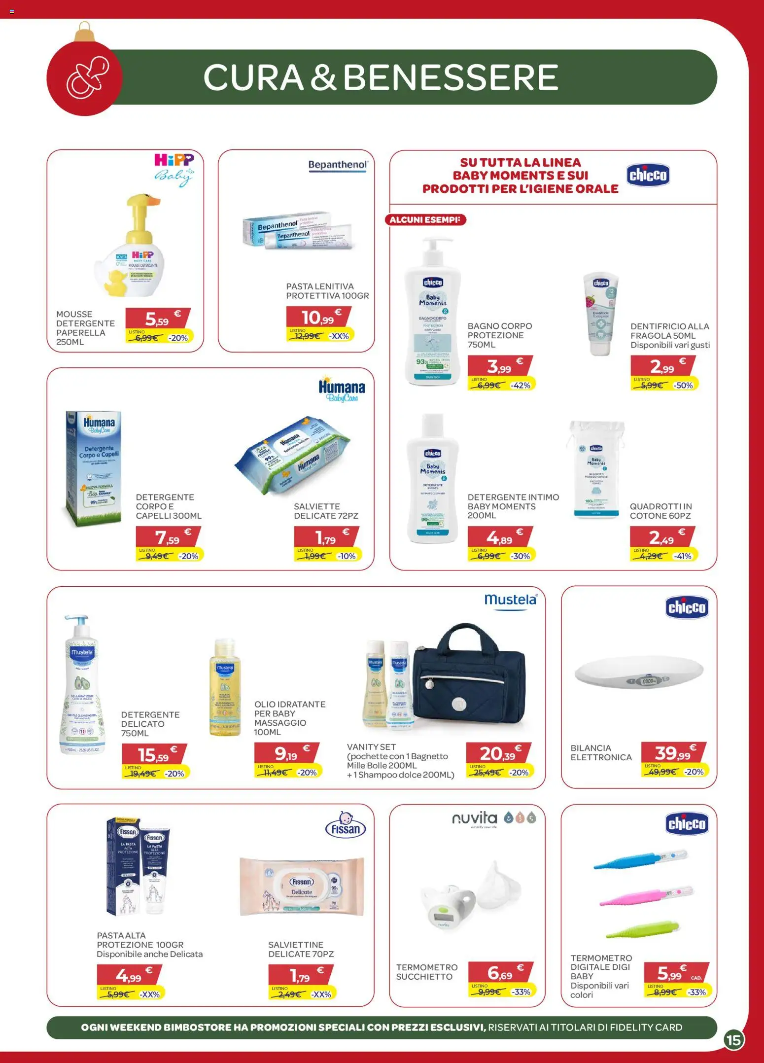 Volantino Bimbo store del 04.12.2025 | Pagina: 15 | Prodotti: Detergente intimo, Intimo, Olio, Termometro