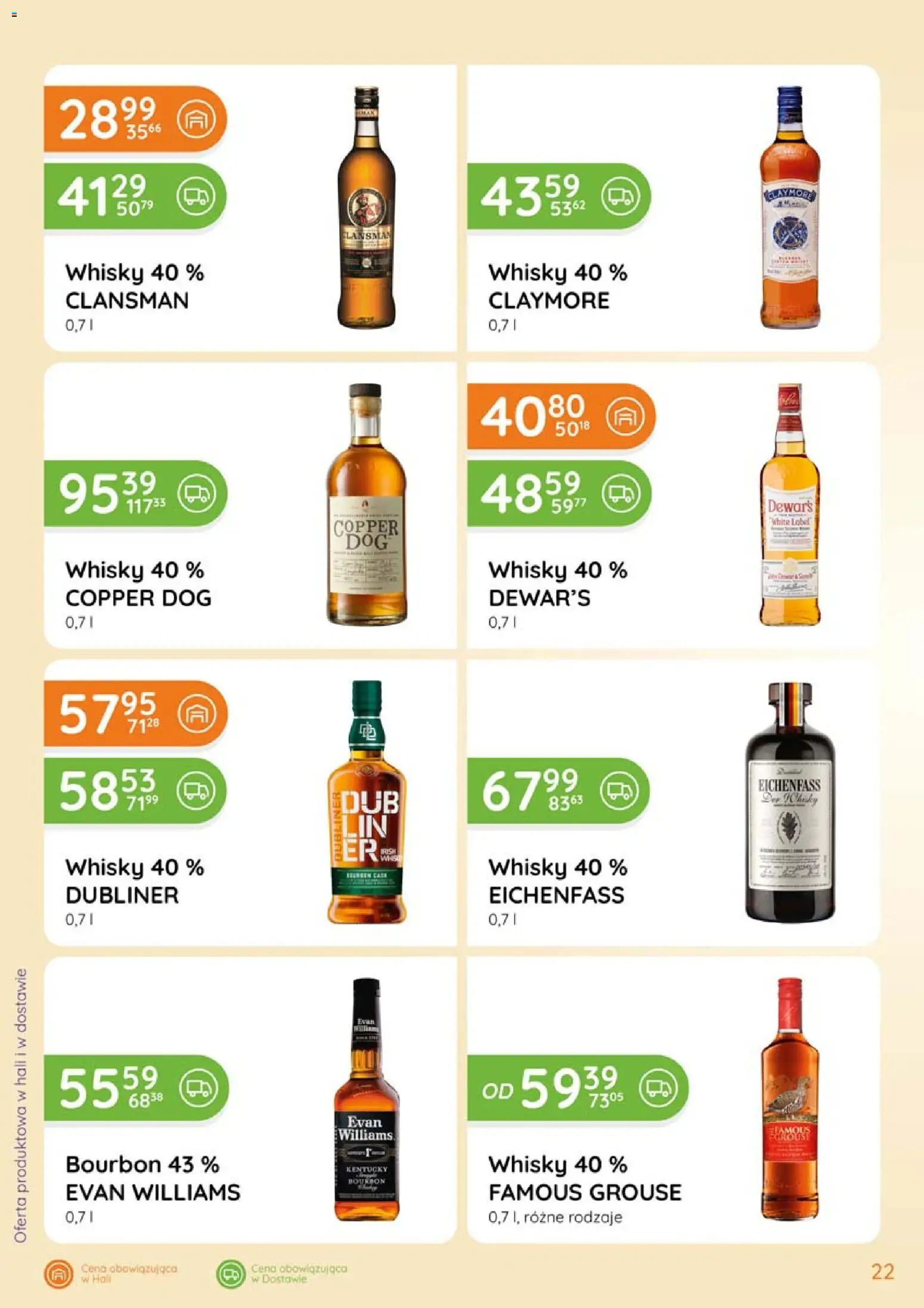 Eurocash Gazetka - Katalog Alkoholowy od 01.02.2026 | Strona: 22 | Produkty: Bourbon, Whisky
