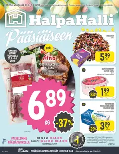 Halpa Halli-mainoslehti voimassa 31.03.2026 alkaen