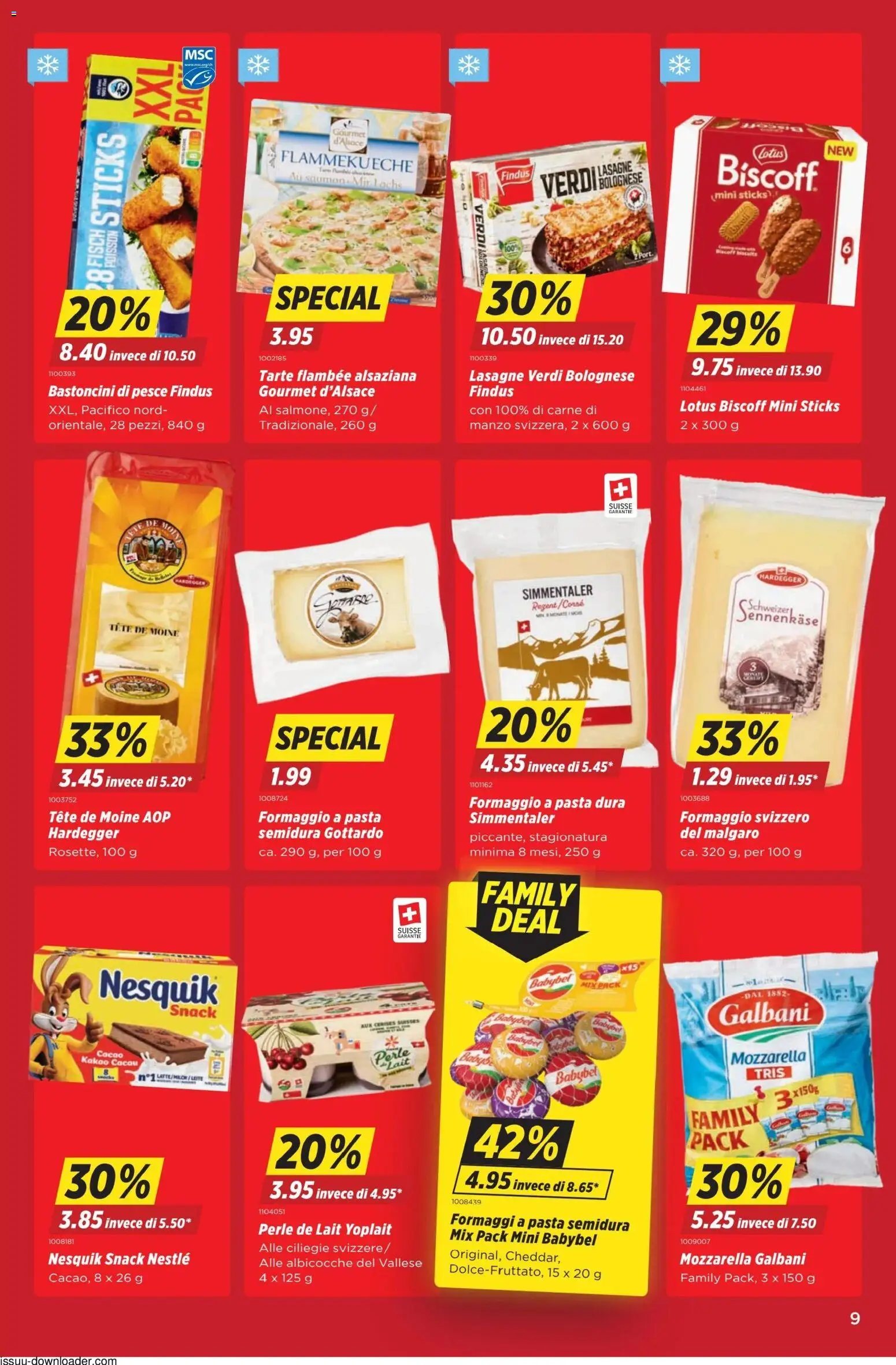 Denner aktionen IT – gültig ab 09.04.2026 | Seite: 9 | Produkte: Lachs, Fisch, Pasta