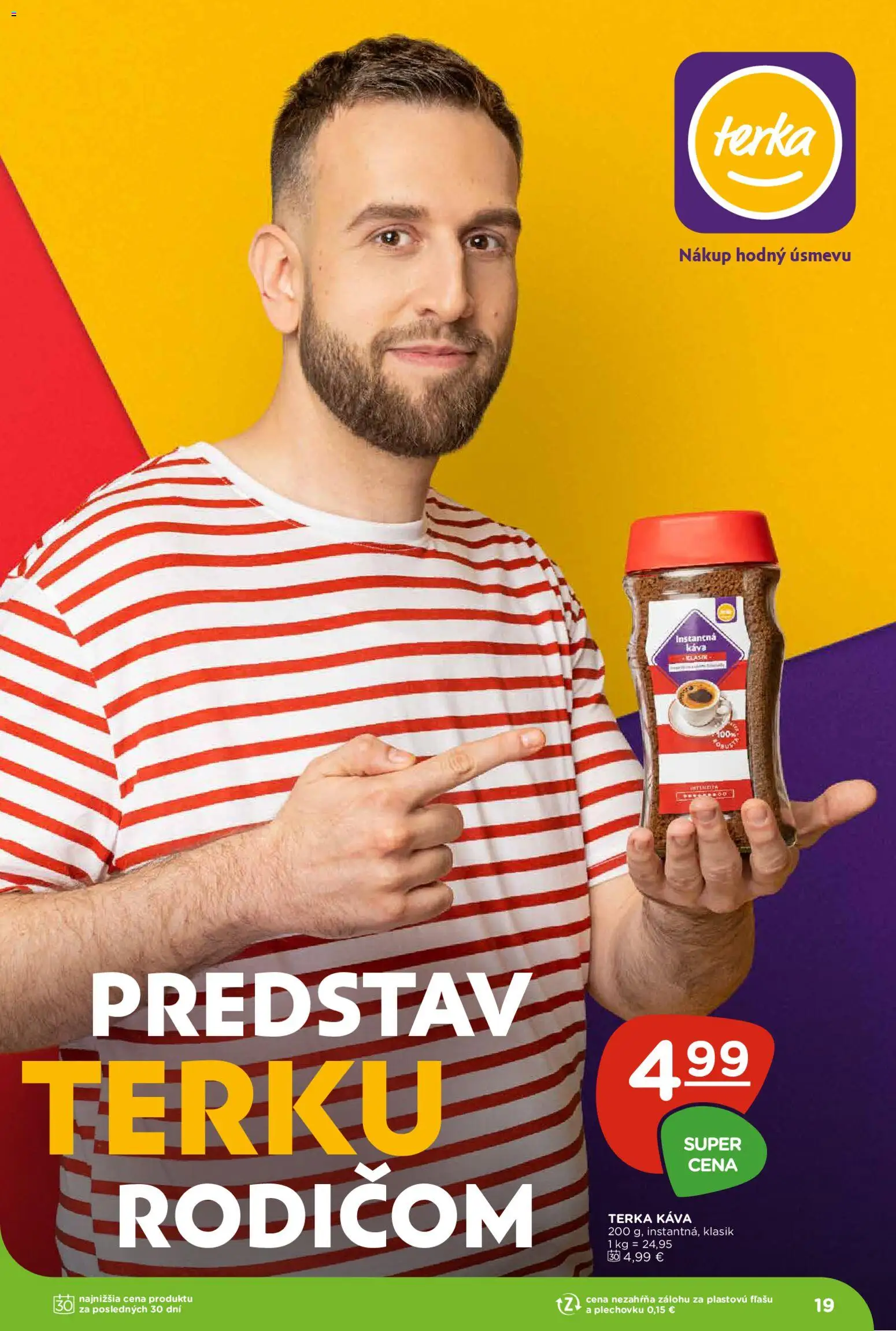Nové Terno akcie – leták je platný od 16.04.2026 | Strana: 19 | Produkty: Káva