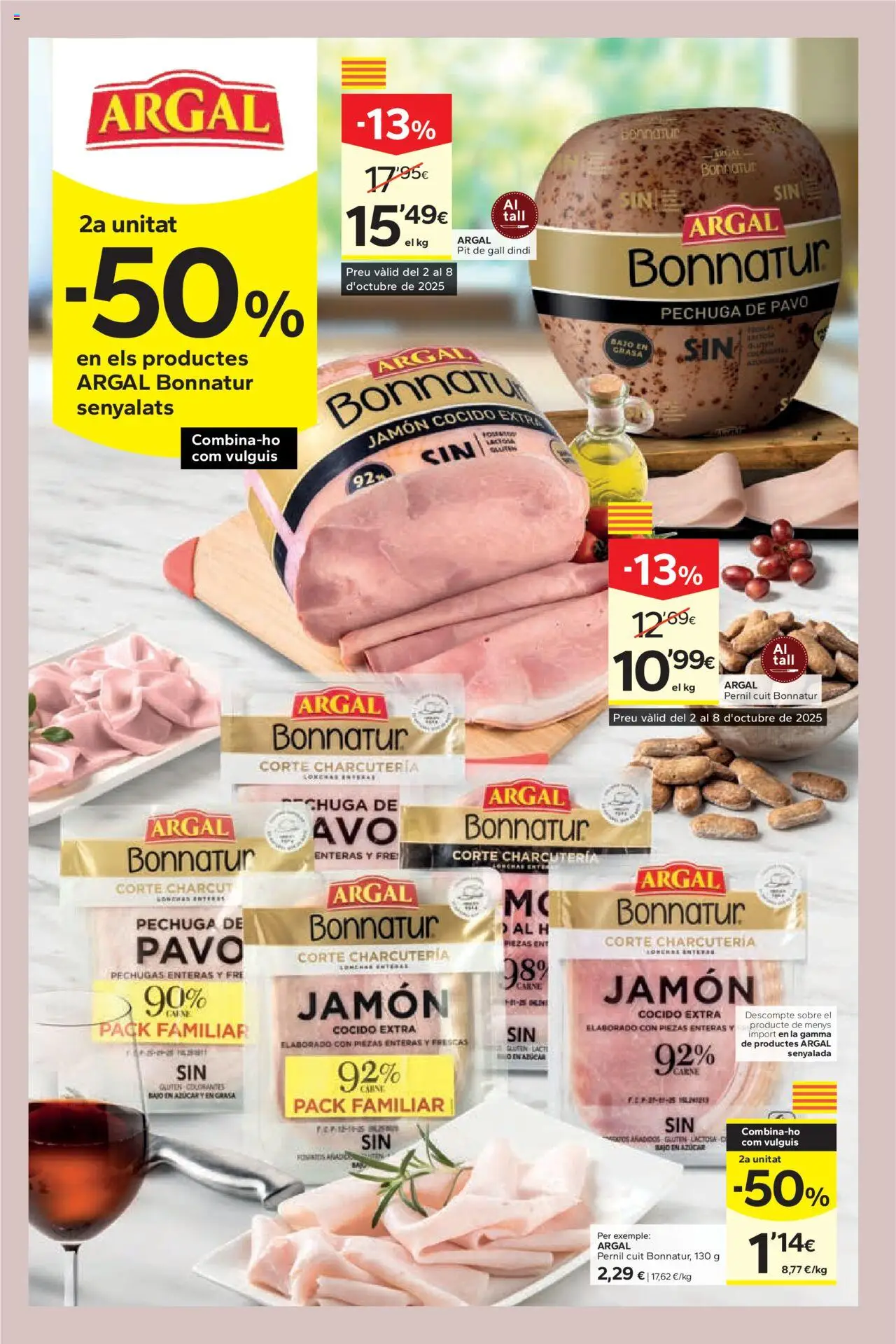Caprabo - Ofertasses │ válido desde el 02.10.2025 | Página: 9 | Productos: Jamón, Jamón cocido