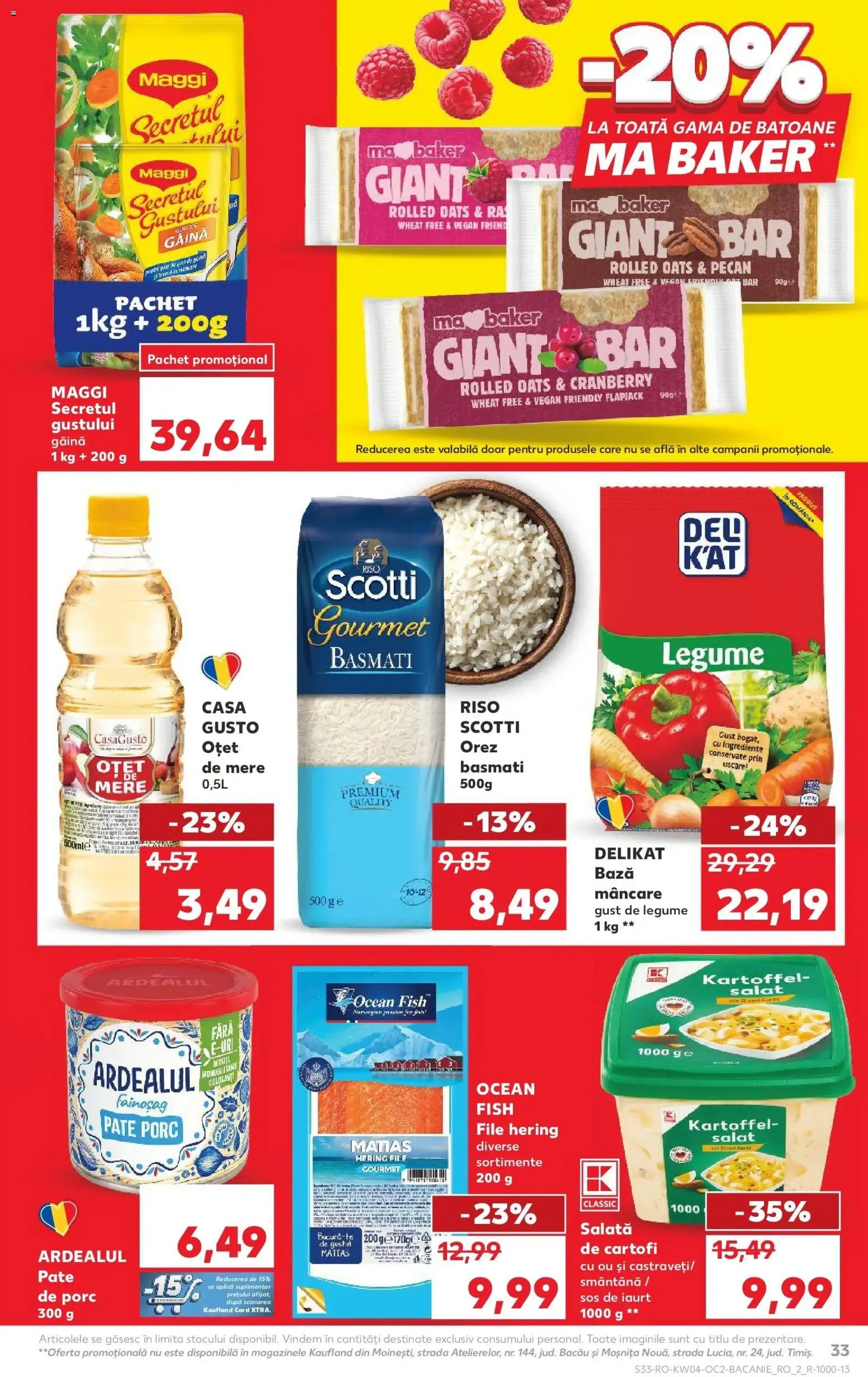 Noul catalog Kaufland – valabil de la 21.01.2026 | Pagină: 33 | Produse: Pate, Salată, Cartofi, Sos