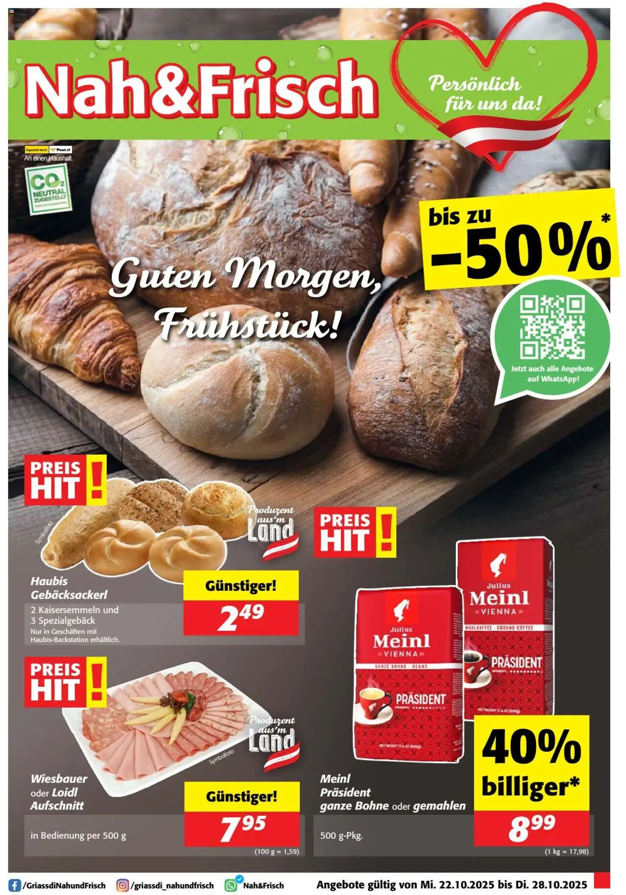 Nah und Frisch Flugblatt gültig ab 22.10.2025 | Seite: 1