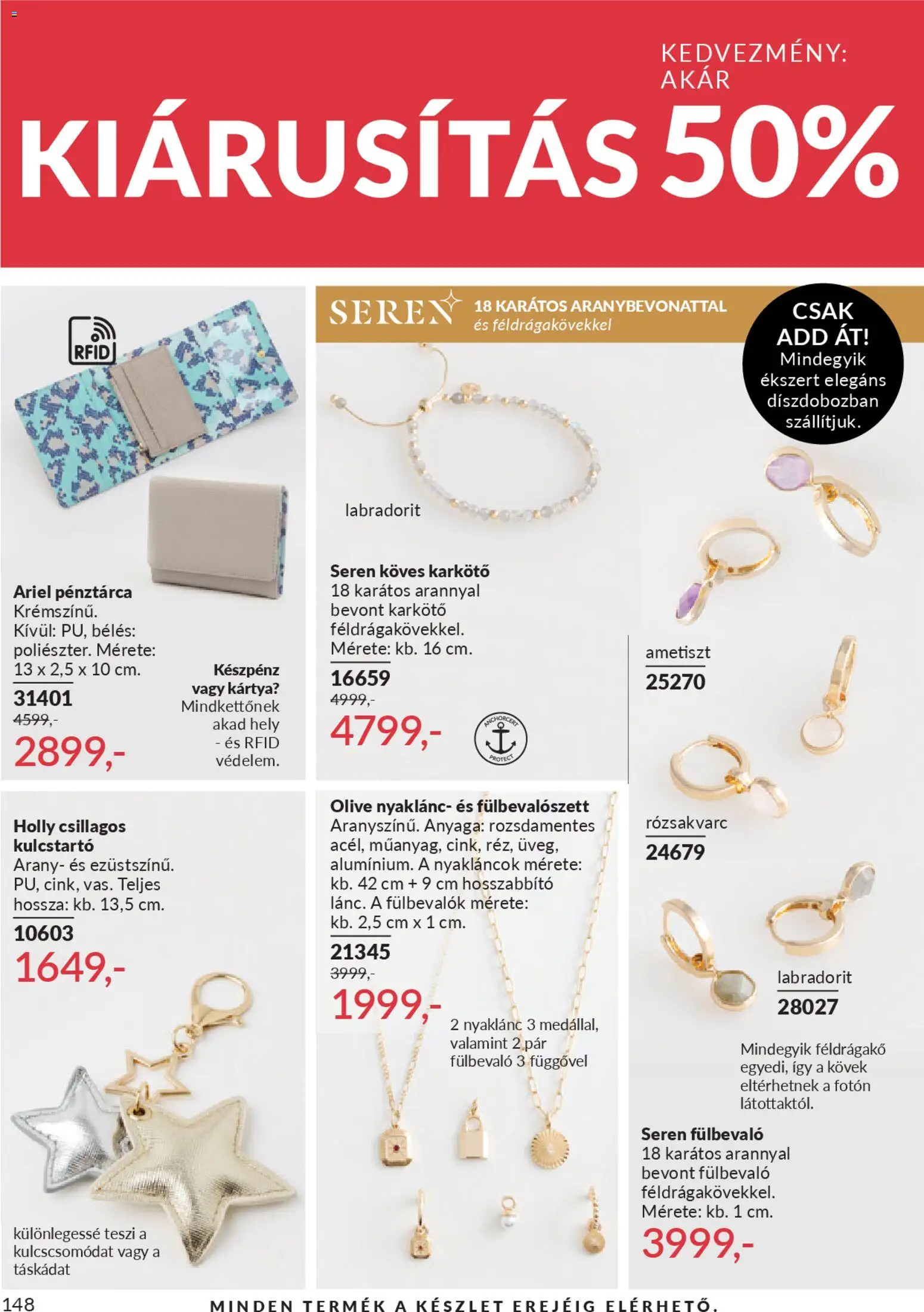 Avon akciós ujság - amely érvényes a következő dátumtól: 01.01.2026 | Oldal: 152 | Termékek: Ariel, Pénztárca, Hosszabbító, Karkötő