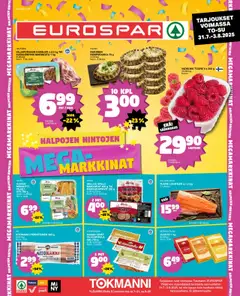 Katso Tokmanni - EUROSPAR Ylöjärvi Ruokasanomat voimassa alkaen 31.07.2025