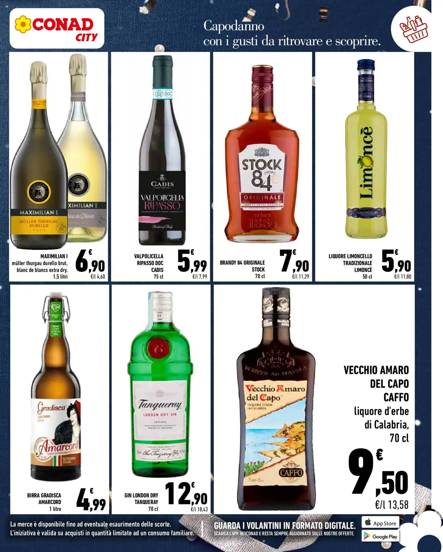 Volantino Conad del 27.12.2025 | Pagina: 3 | Prodotti: Birra, Gin, Liquore, Amaro