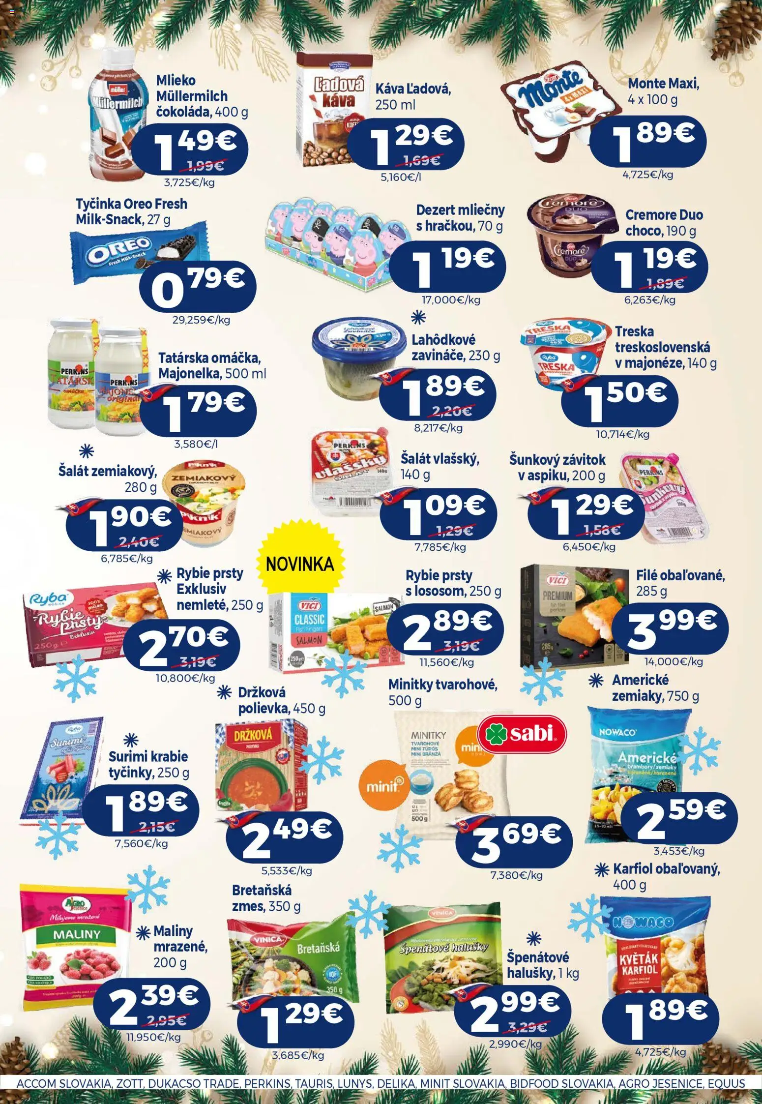 Nové Milk Agro akcie – leták je platný od 10.12.2025 | Strana: 5 | Produkty: Šalát, Zemiaky, Treska, Maliny