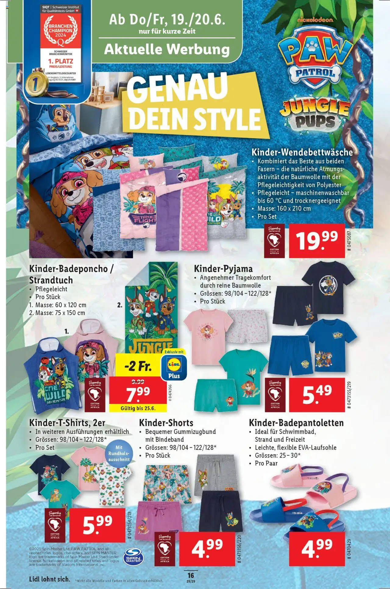 Lidl Aktionen ab 19.06.2025 | Seite: 16 | Produkte: Strandtuch