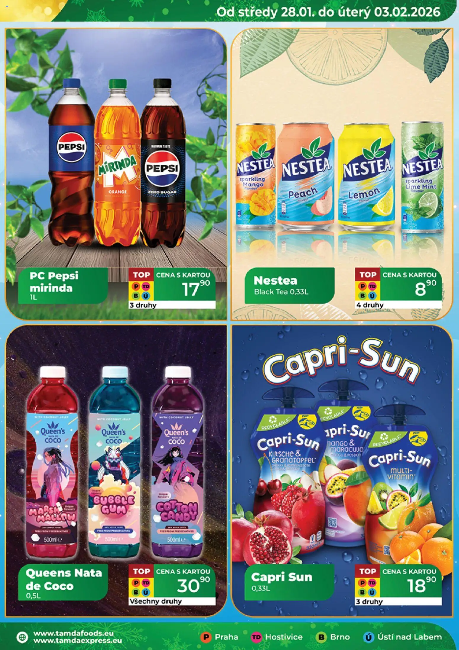 Tamda Foods leták od 28.01.2026 | Strana: 15 | Produkty: Mango, Nestea, Pepsi, PC