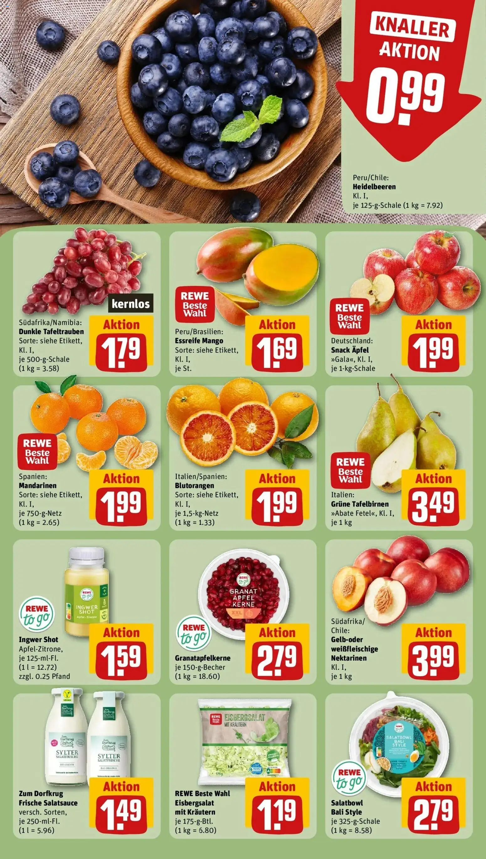 Rewe prospekt Nordhorn	 – gültig ab 09.02.2026 | Seite: 10 | Produkte: Mandarinen, Eisbergsalat, Zitrone, Mango