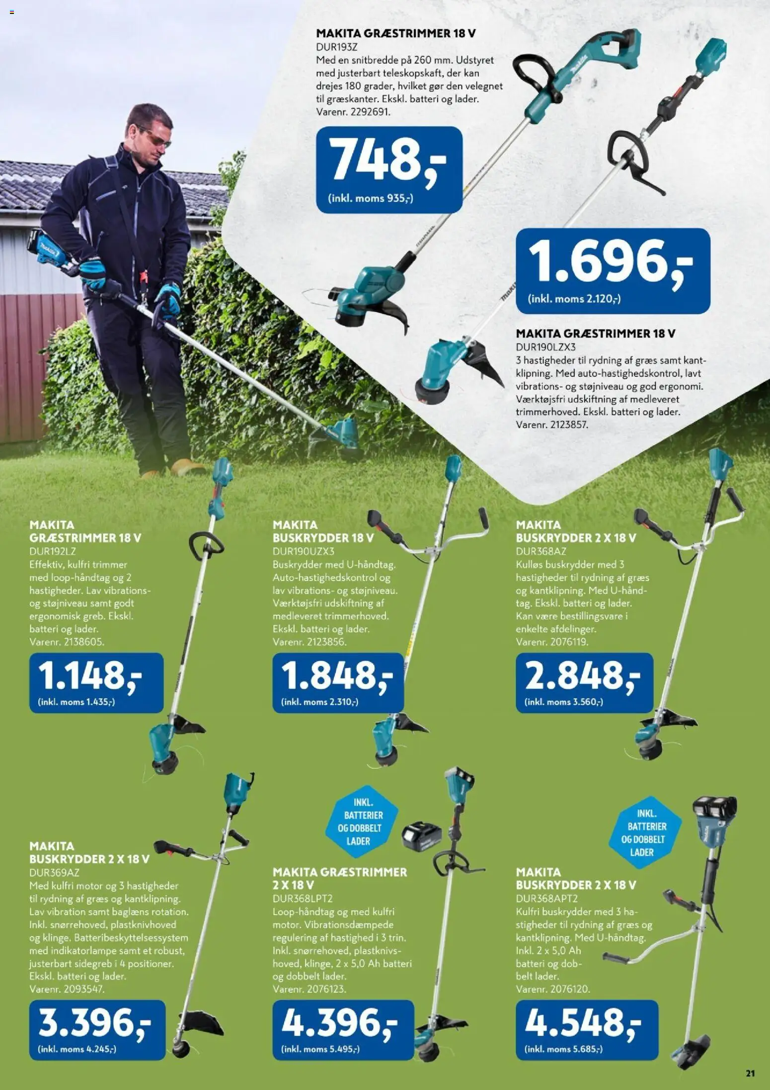 Davidsen tilbudsavis – gyldig fra 23.03.2026 | Side: 21 | Produkter: Batterier, Batteri