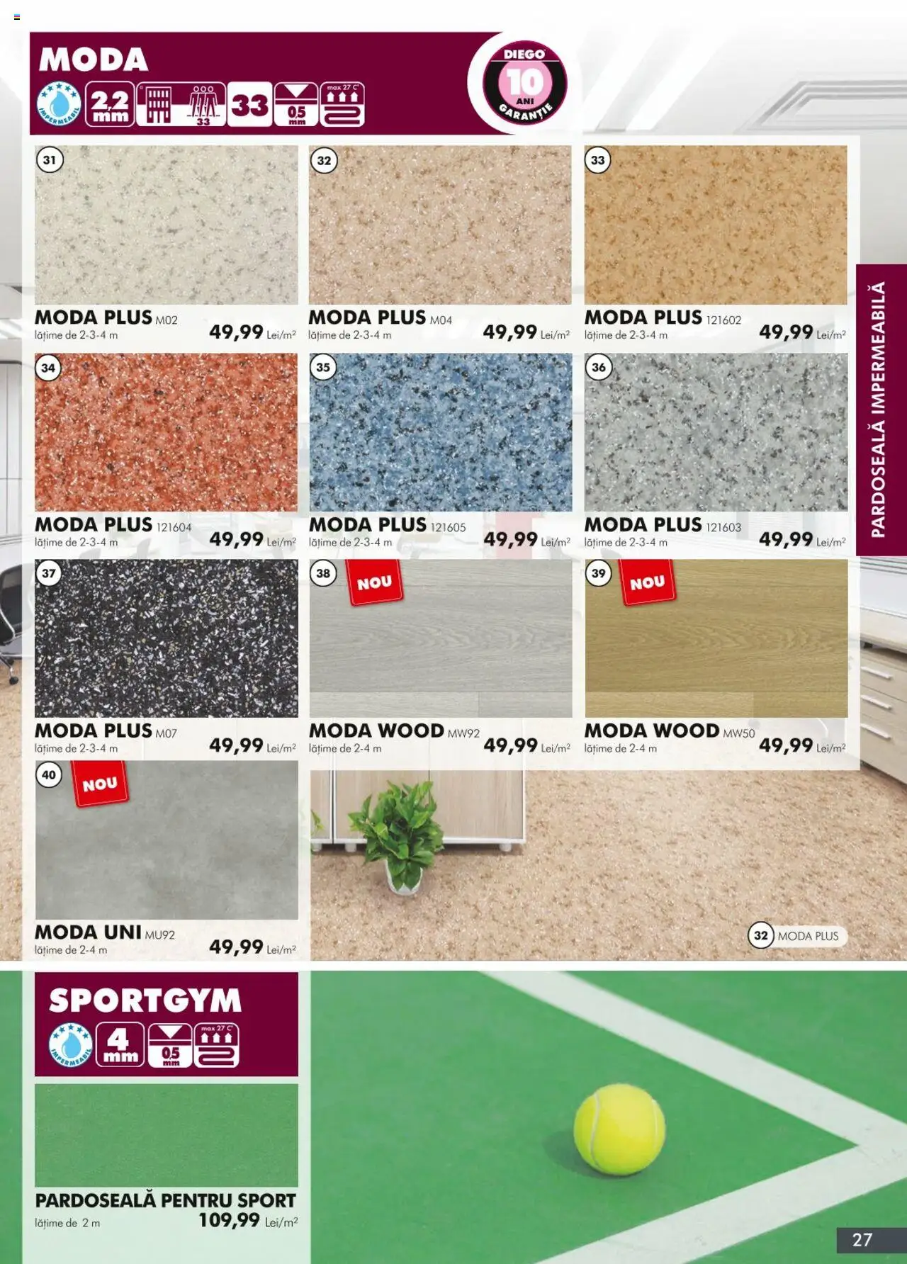 Noul catalog Diego – valabil de la 01.04.2024 | Pagină: 27 | Produse: Pardoseală