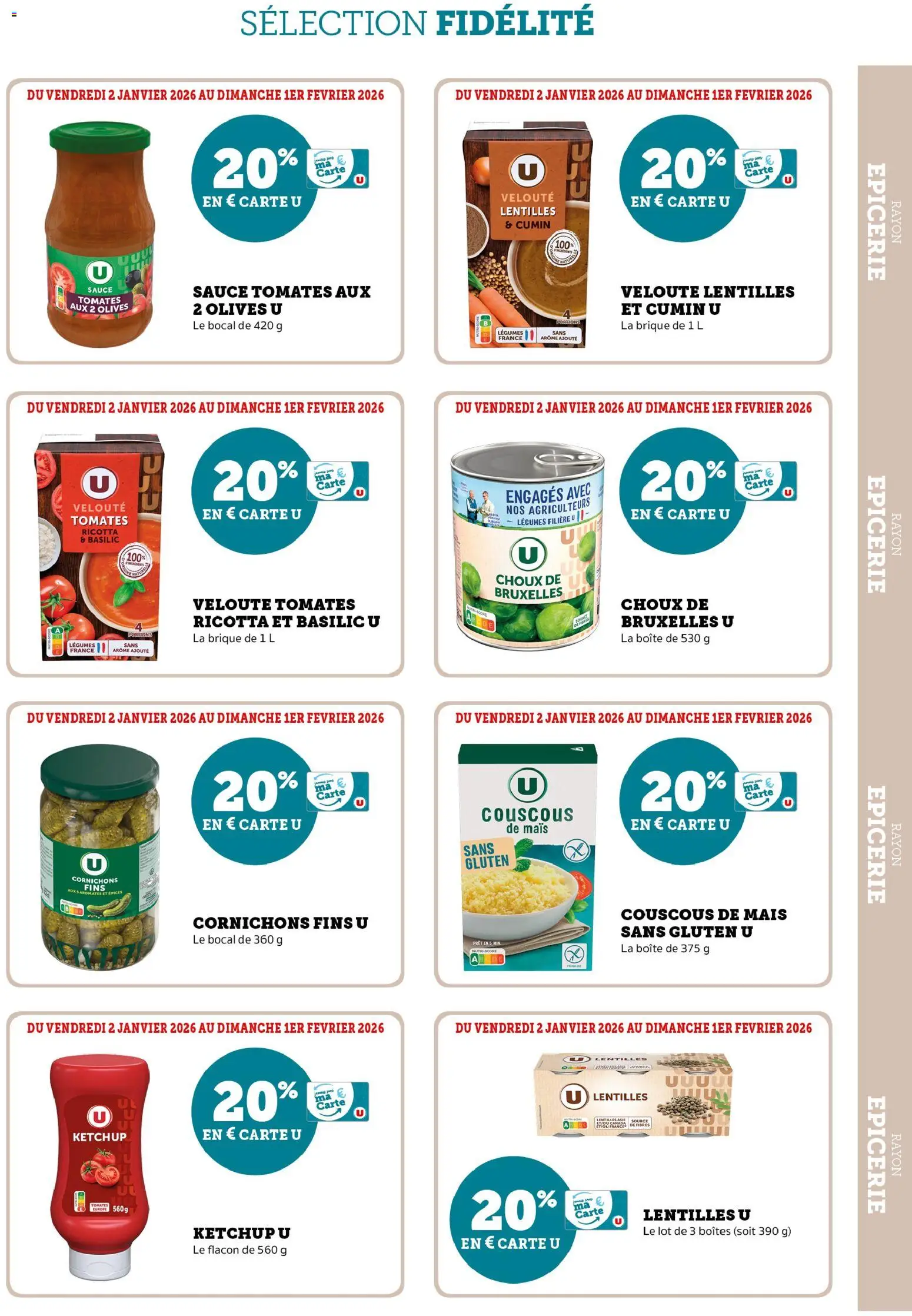 {H1} | Page: 9 | Produits: Cumin, Tomates, Ricotta, Ketchup