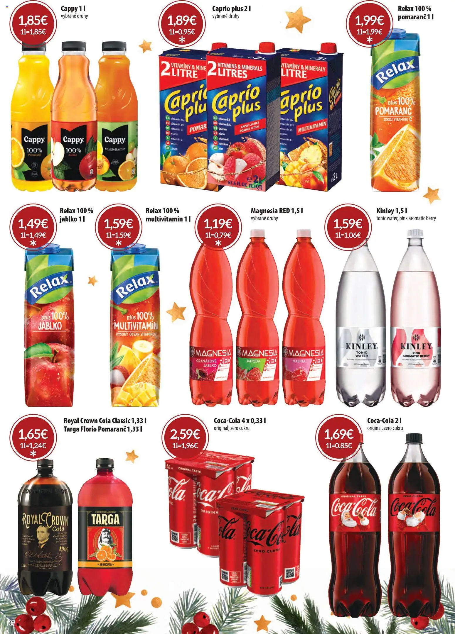 Nové CBA Komfos akcie – leták je platný od 15.12.2025 | Strana: 18 | Produkty: Džús, Apple, Coca cola, Cola