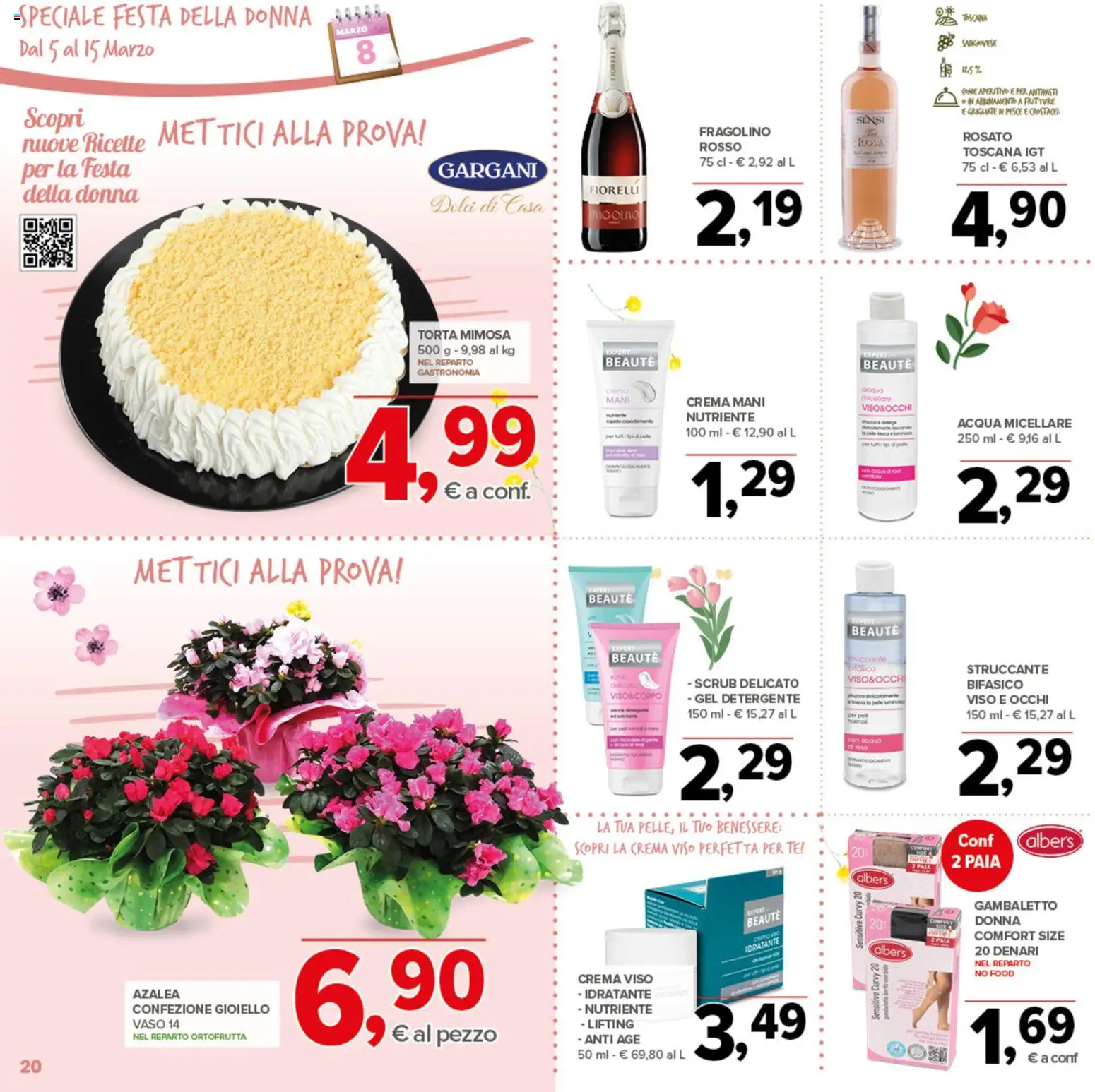 Volantino Todis del 05.03.2026 | Pagina: 20 | Prodotti: Acqua micellare, Tè, Acqua, Vaso