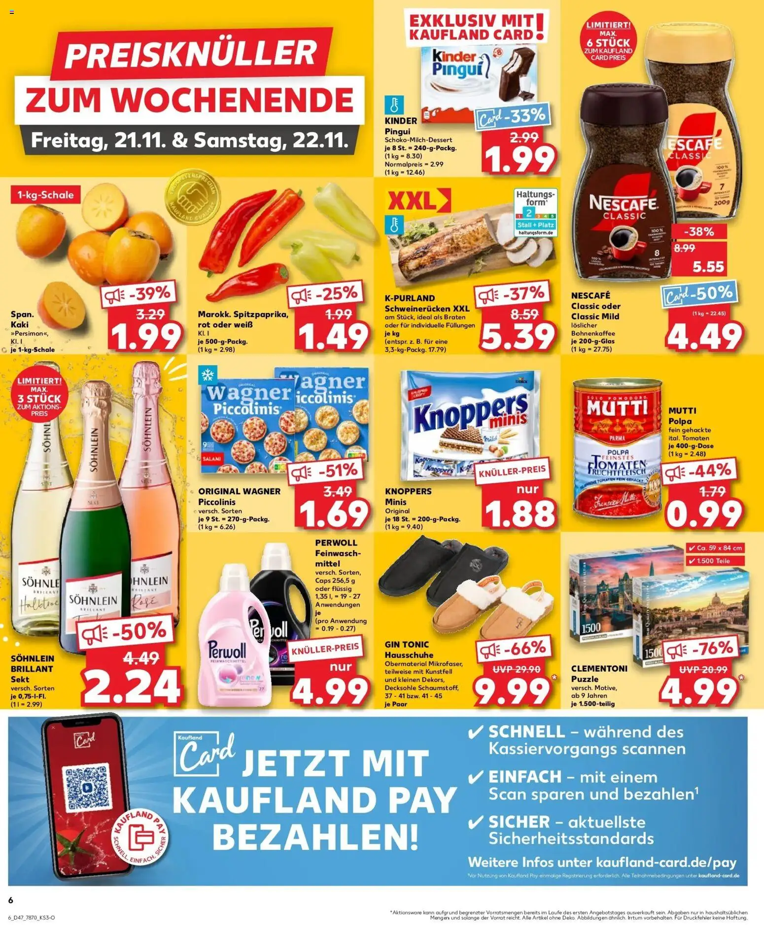 Kaufland prospekt Schorndorf	 – gültig ab 20.11.2025 | Seite: 6 | Produkte: Nescafe classic, Kaki, Wein, Gin