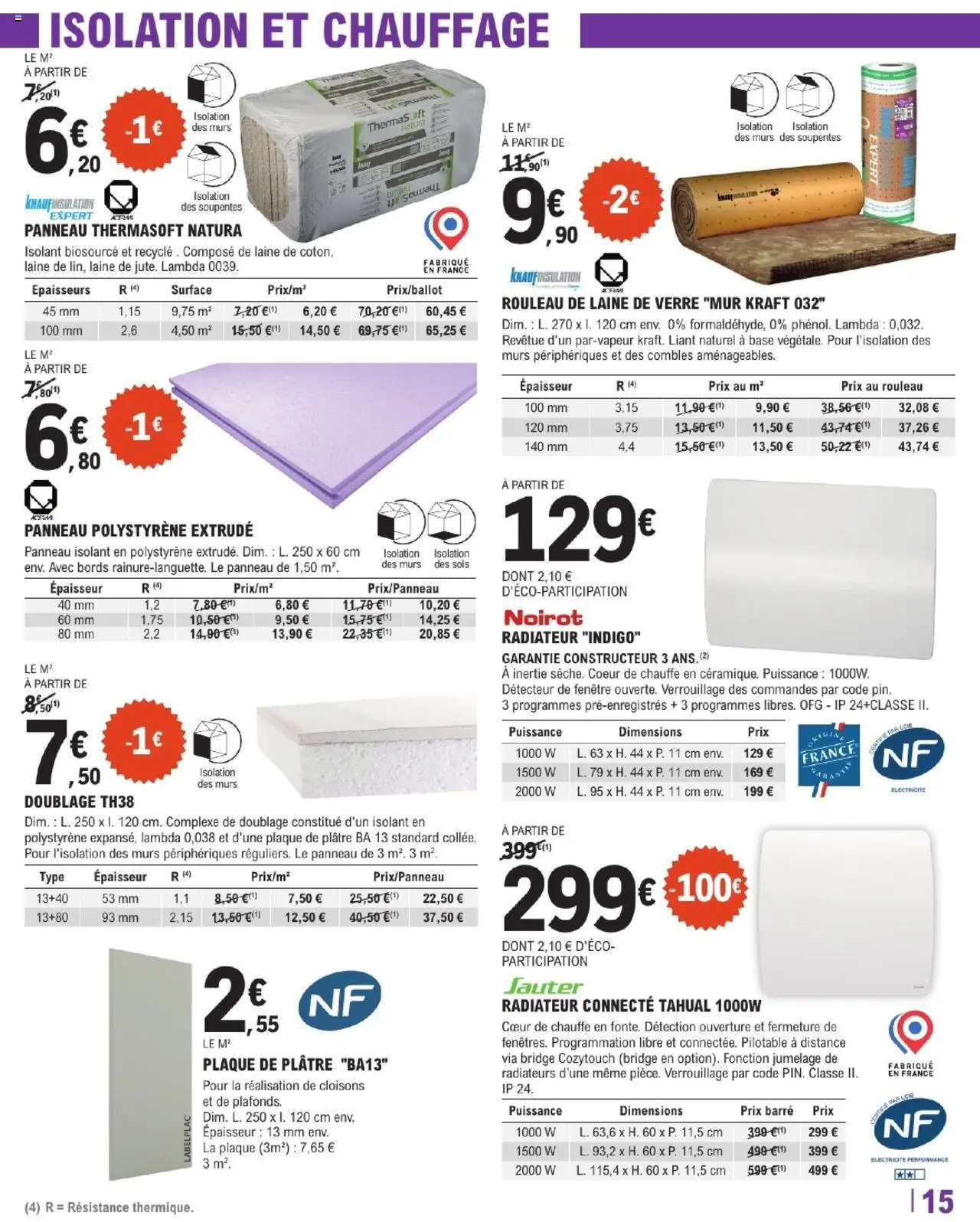  | Page: 15 | Produits: Base, Plâtre, Rouleau, Radiateur
