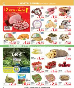 Anteprima del volantino Despar volantino Sardegna valido a partire dal 12.03.2026 | Pagina: 4 | Prodotti: Pane, Frutta, Pomodoro, Salsiccia