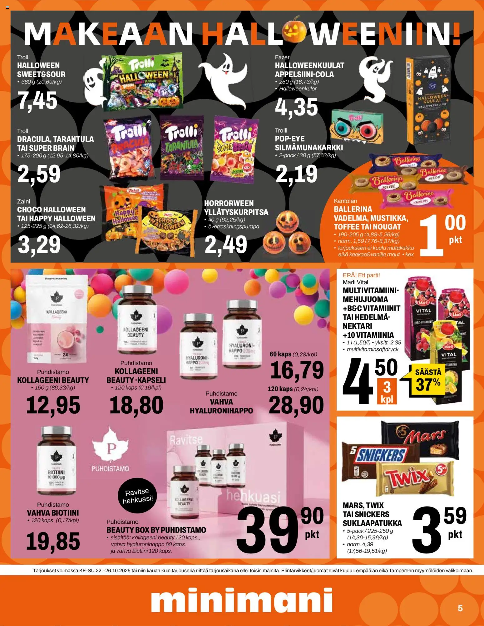Minimani tarjoukset – voimassa 22.10.2025 alkaen | Sivu: 5 | Tuotteet: Vitamiinit