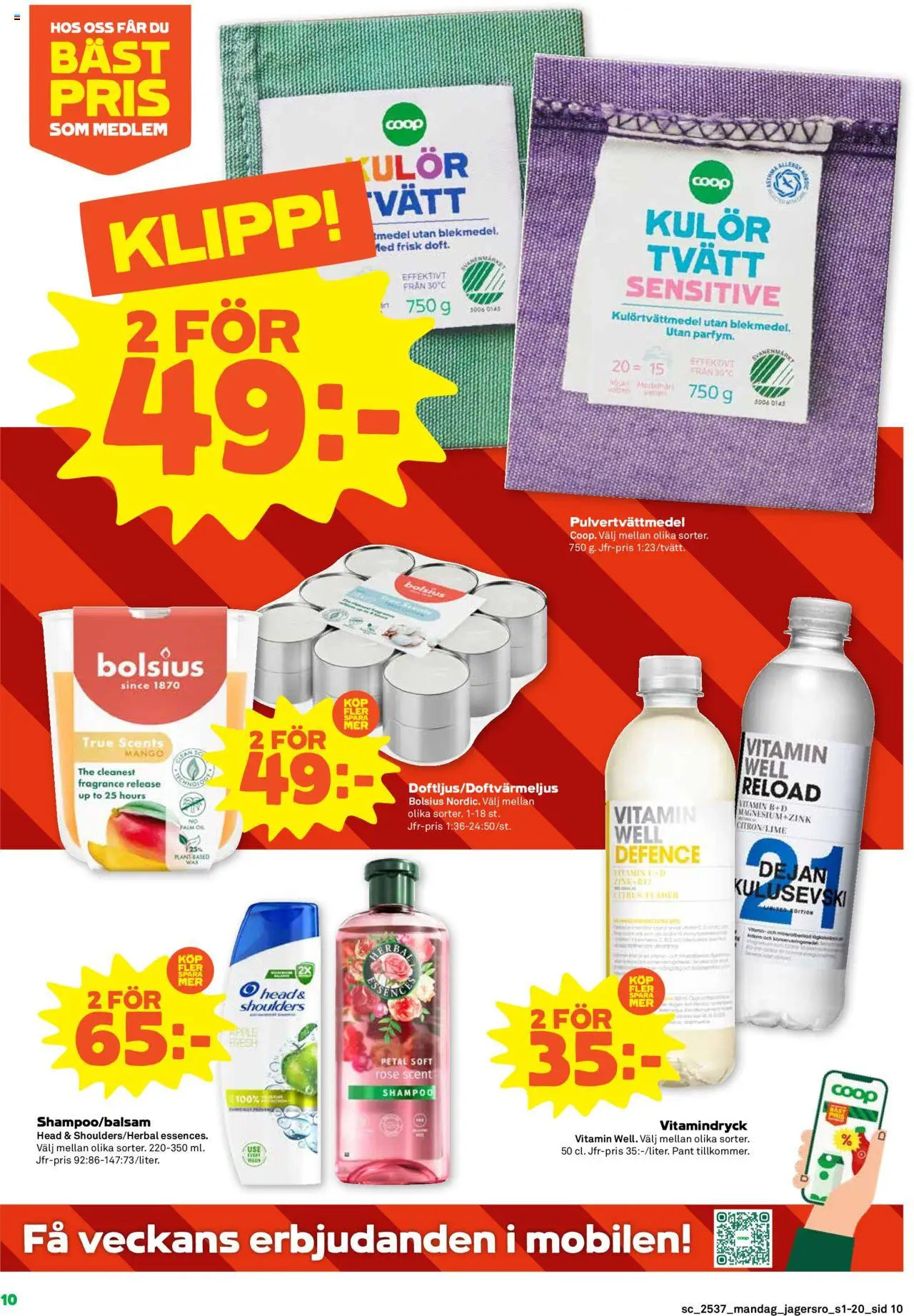 Coop Forum reklamblad aktuell från 08.09.2025 | Sida: 10 | Produkter: Öl, Äpple, Mango