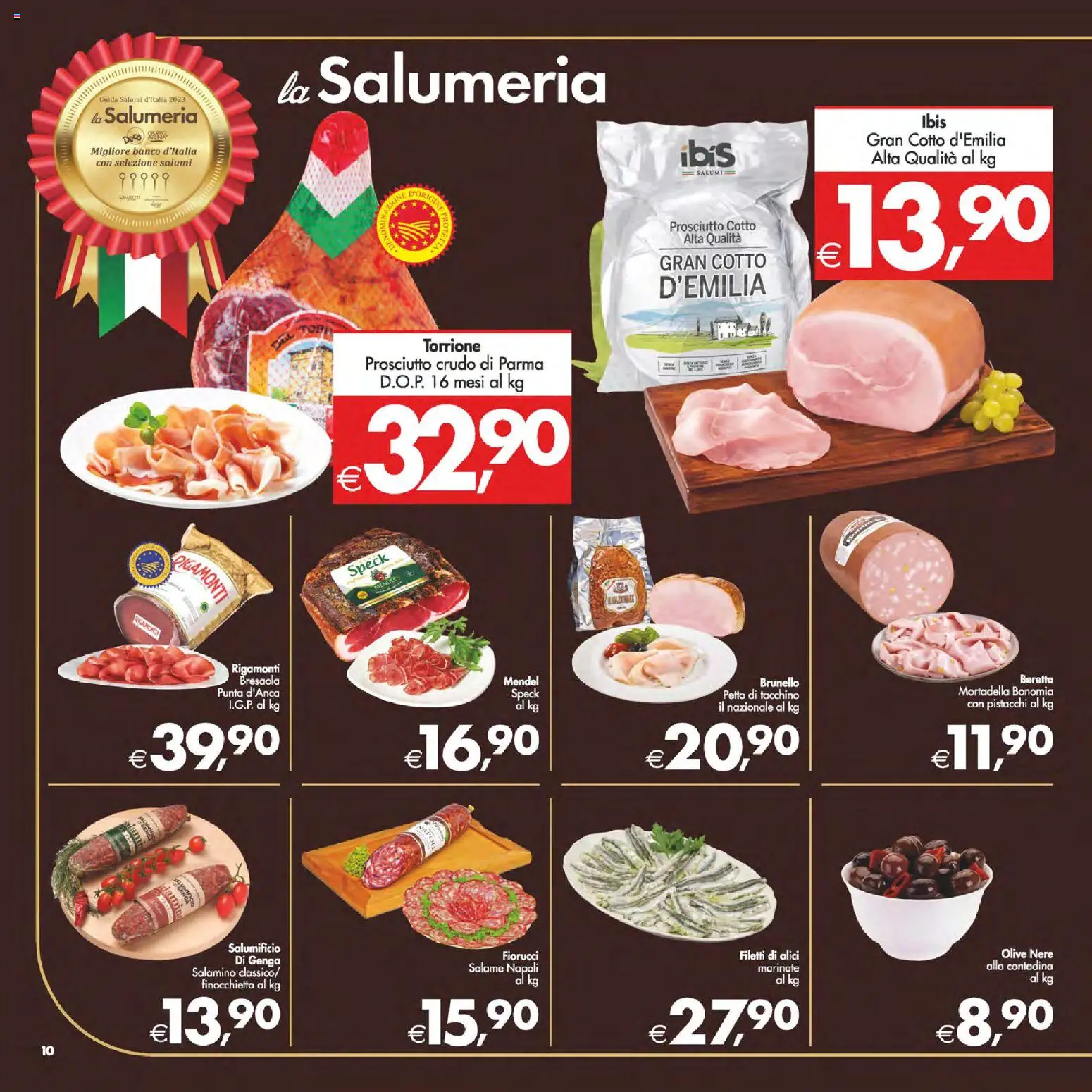 Volantino Decò del 06.03.2026 | Pagina: 15 | Prodotti: Prosciutto Cotto, Tacchino, Prosciutto, Alici