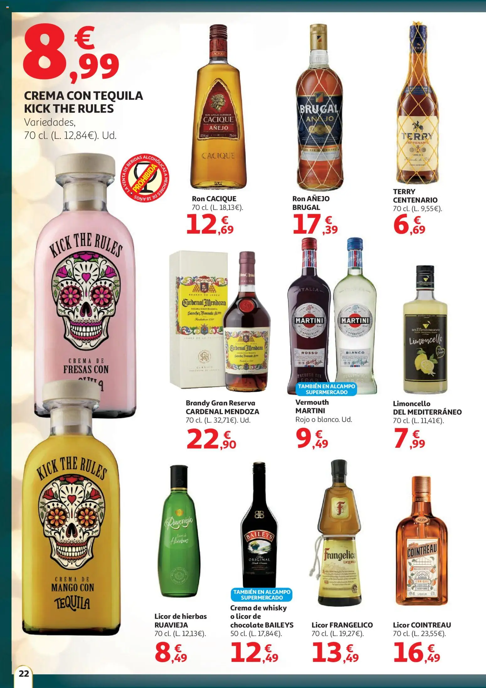 Alcampo - HP Unico │ válido desde el 11.12.2025 | Página: 22 | Productos: Ron, Chocolate, Whisky, Μαύρο πιπέρι