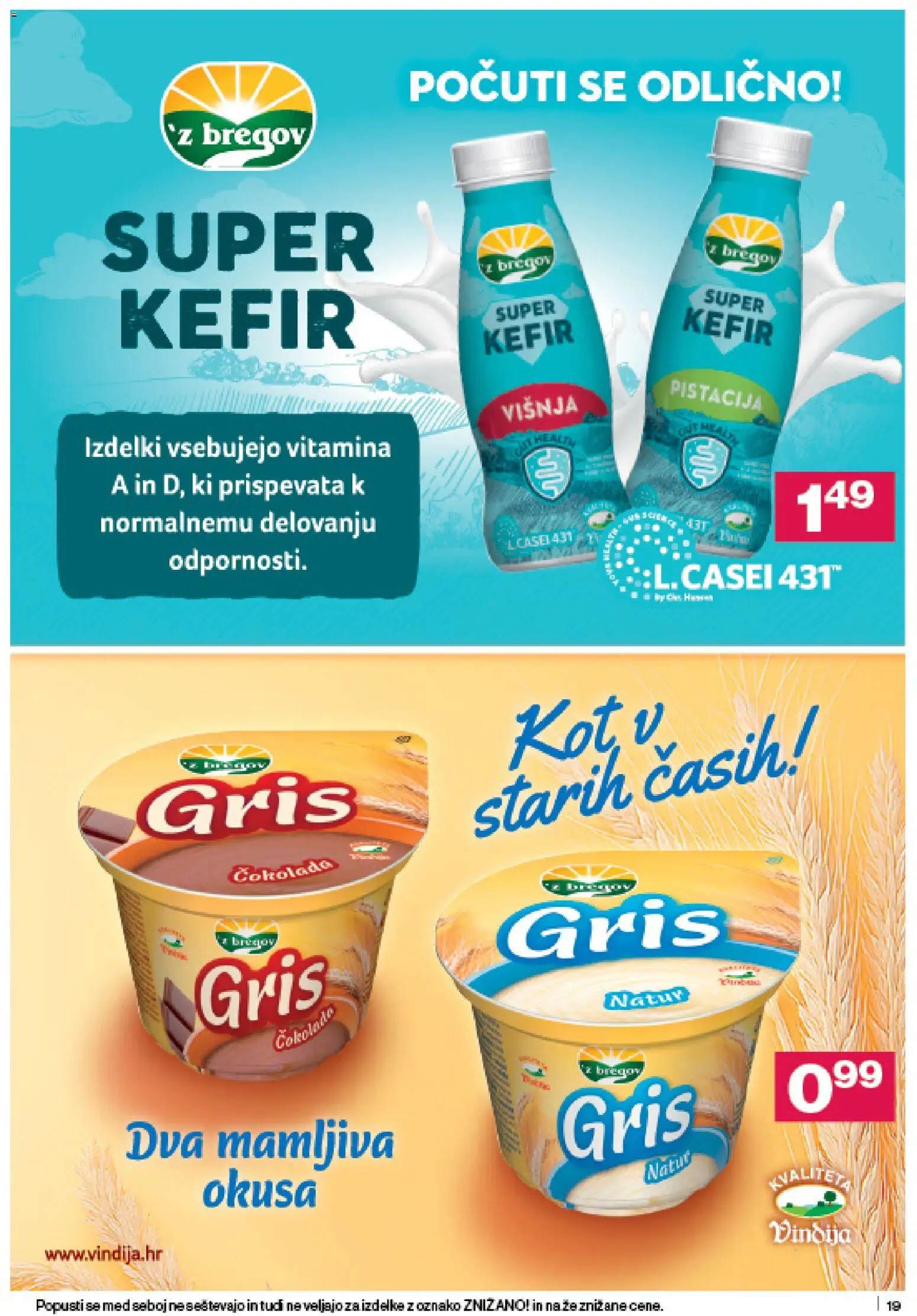 Novi Mercator katalog ponudbe – veljaven od 06.11.2025 | Stran: 19 | Izdelki: Kefir, Cokolada