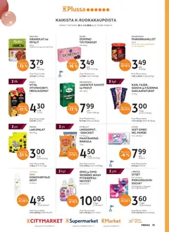 K-Supermarket-mainoslehti voimassa 04.02.2026 alkaen | Sivu: 79 | Tuotteet: Vadelma, Mansikkahillo, Pavut, Granola
