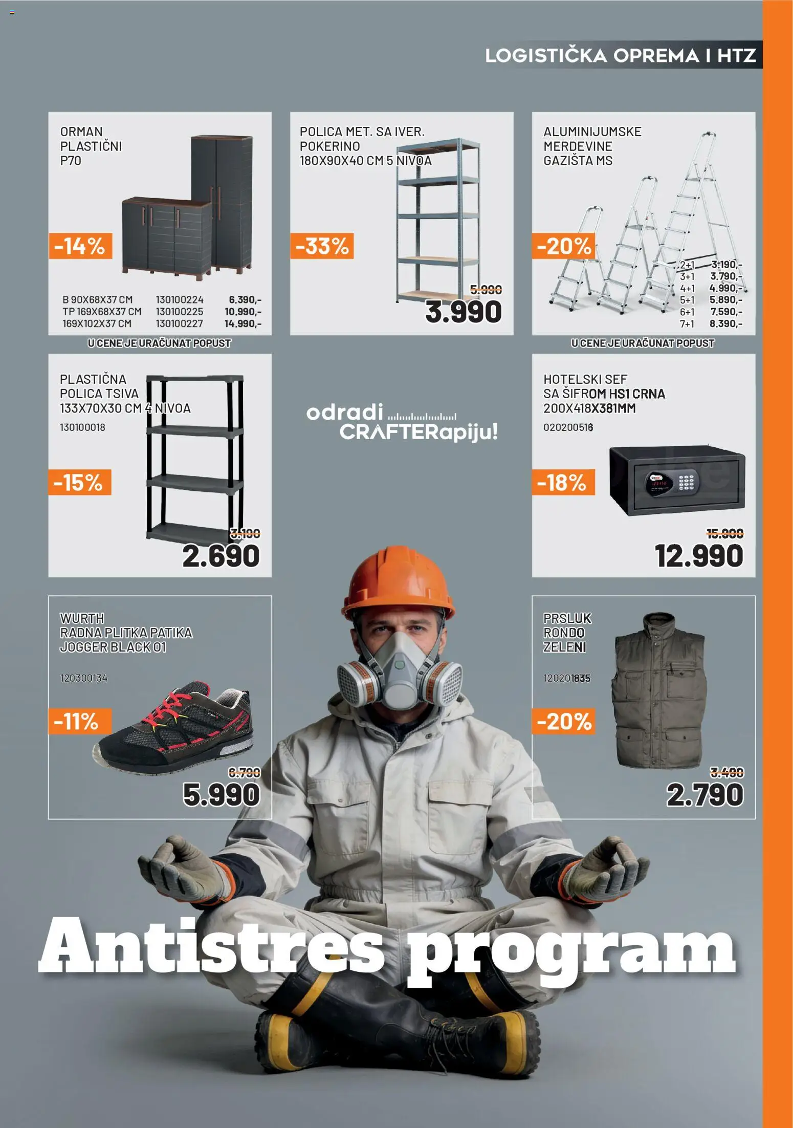 Crafter katalog - važi od 03.04.2026 | Strana: 6 | Proizvode: Orman, Polica, Merdevine, Prsluk