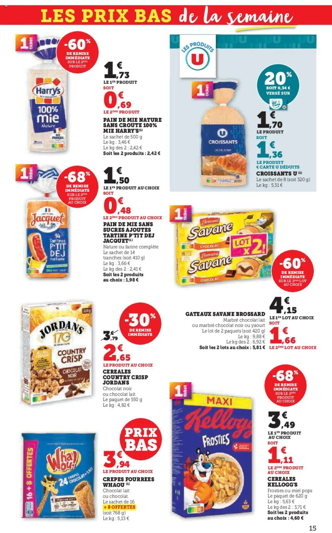 {H1} | Page: 15 | Produits: Farine, Miel, Lait, Chocolat