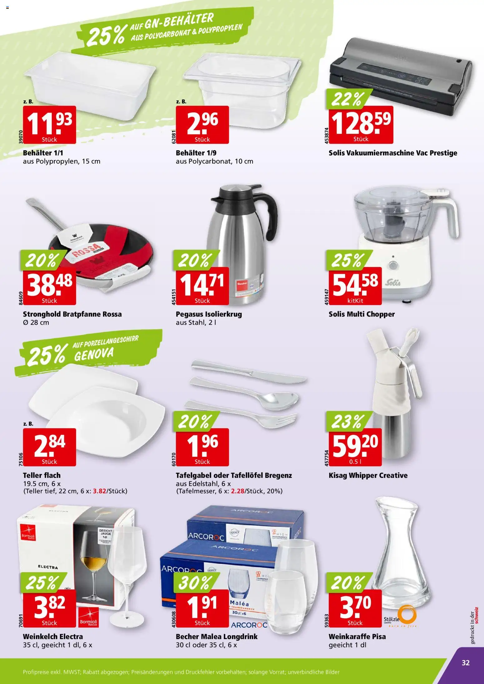 Aligro aktionen Chavannes, Matran, Genf, Sitten – gültig ab 27.05.2026 | Seite: 32 | Produkte: Bilder