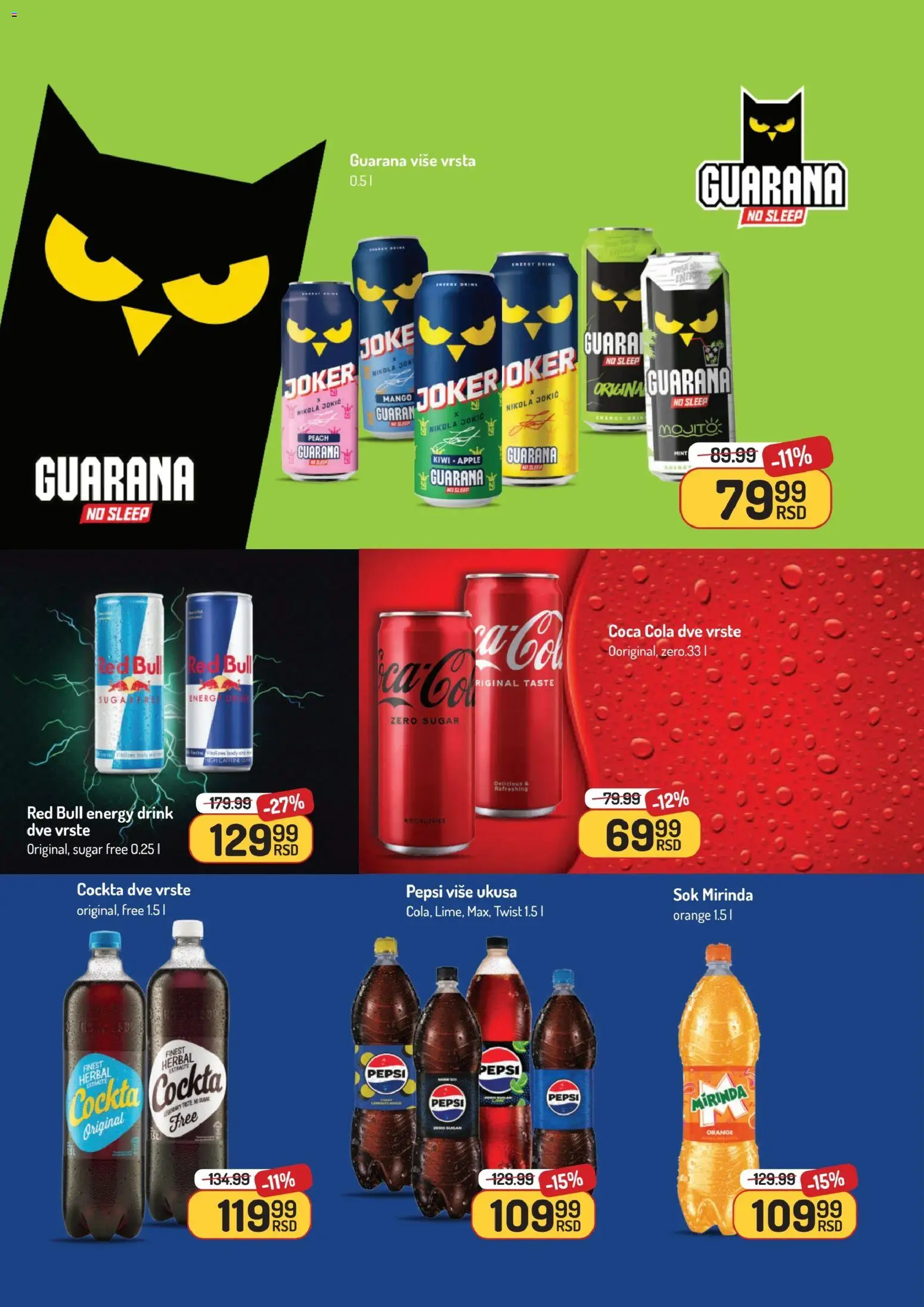 Aman katalog - važi od 05.01.2026 | Strana: 30 | Proizvode: Coca Cola, Guarana, Sok, Red Bull