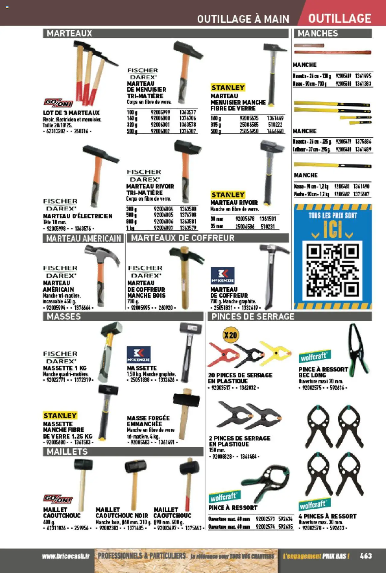 {H1} | Page: 463 | Produits: Pinces, Marteau