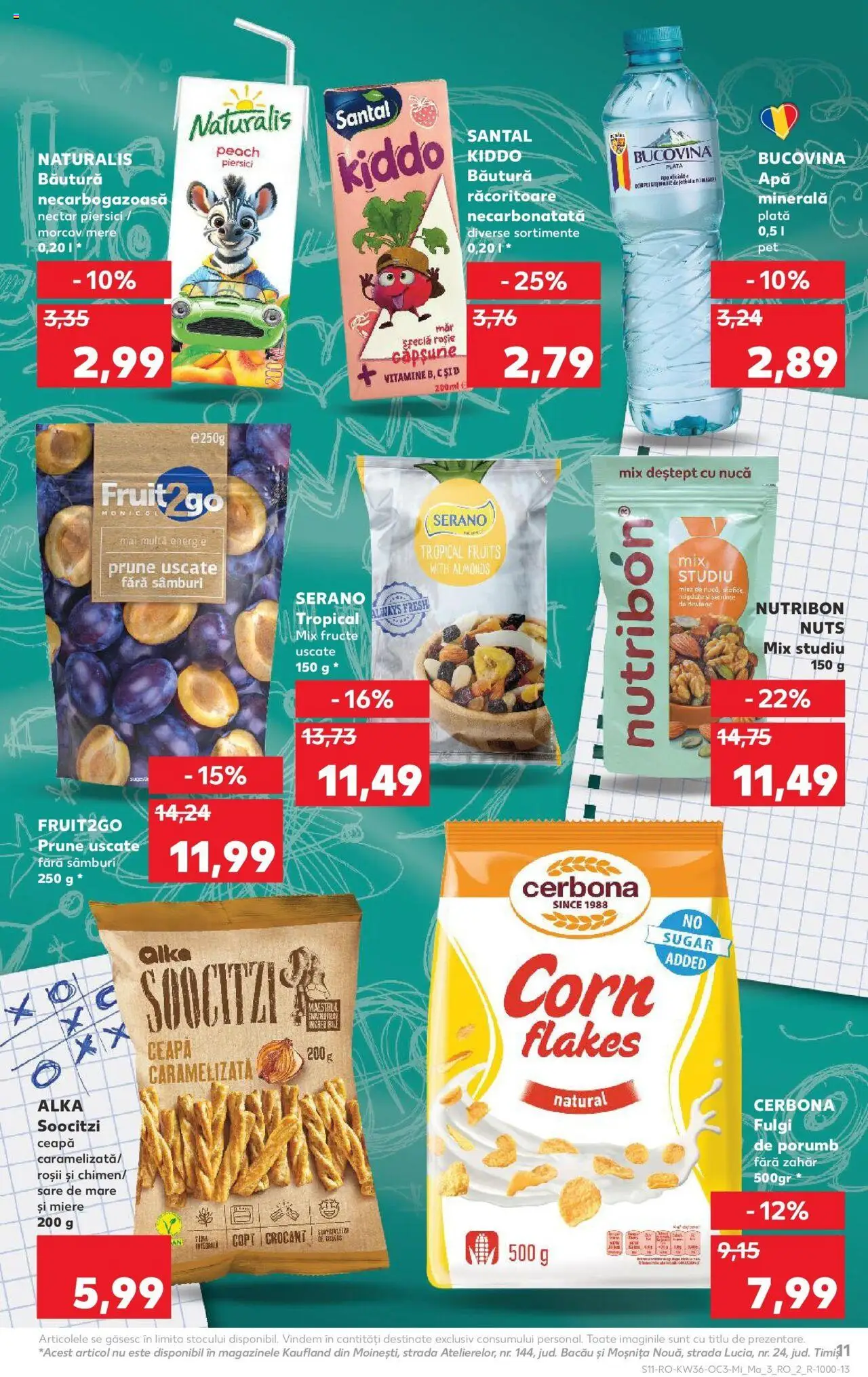 Noul catalog Kaufland – valabil de la 03.09.2025 | Pagină: 11 | Produse: Yazı tahtası kalemi, Mere, Porumb, Zahăr