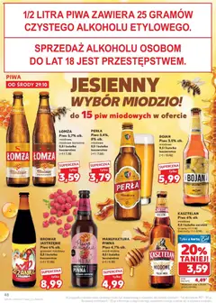 Pogląd oferty "Kaufland gazetka" - ważna od 29.10.2025 | Strona: 48 | Produkty: Karta, Malina, Miód, Piwo