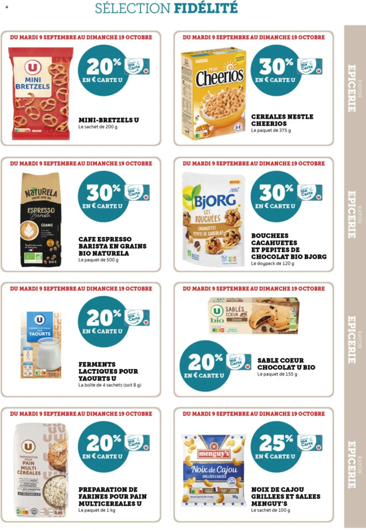  | Page: 17 | Produits: Miel, Chocolat, Bretzels, Noix