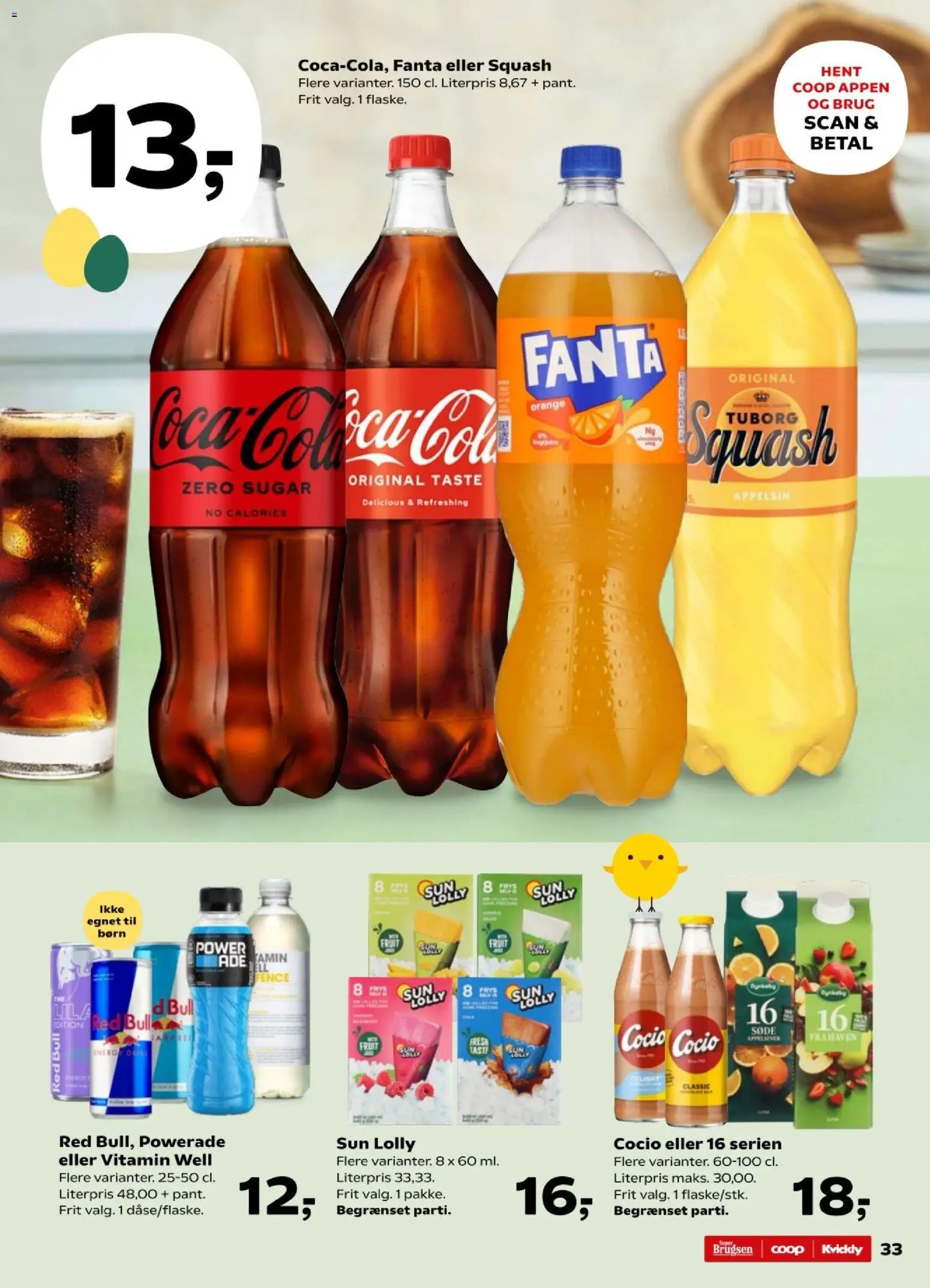 Kvickly tilbudsavis – gyldig fra 27.03.2026 | Side: 34 | Produkter: Squash, Fanta