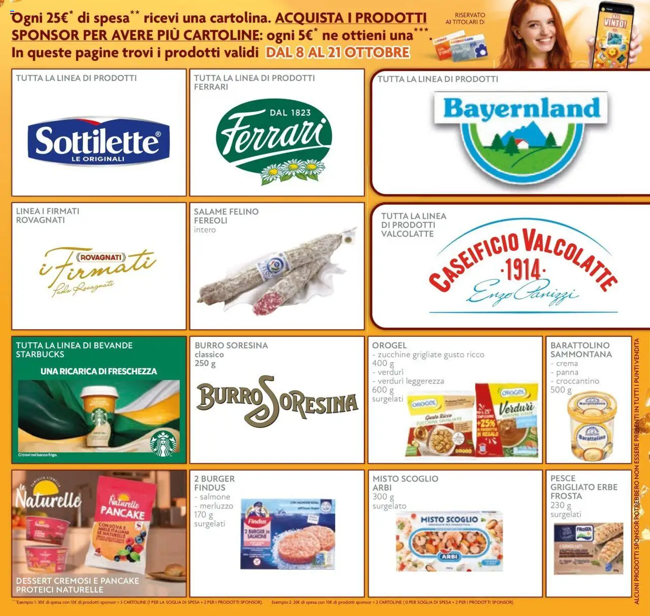 Volantino Conad del 08.10.2025 | Pagina: 7 | Prodotti: Crema, Salame, Salmone, Panna