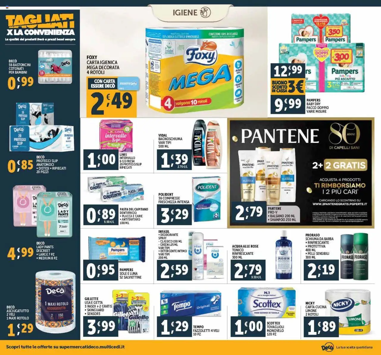 Volantino Decò del 03.10.2025 | Pagina: 18 | Prodotti: Balsamo, Proteggi slip, Pampers, Asciugatutto