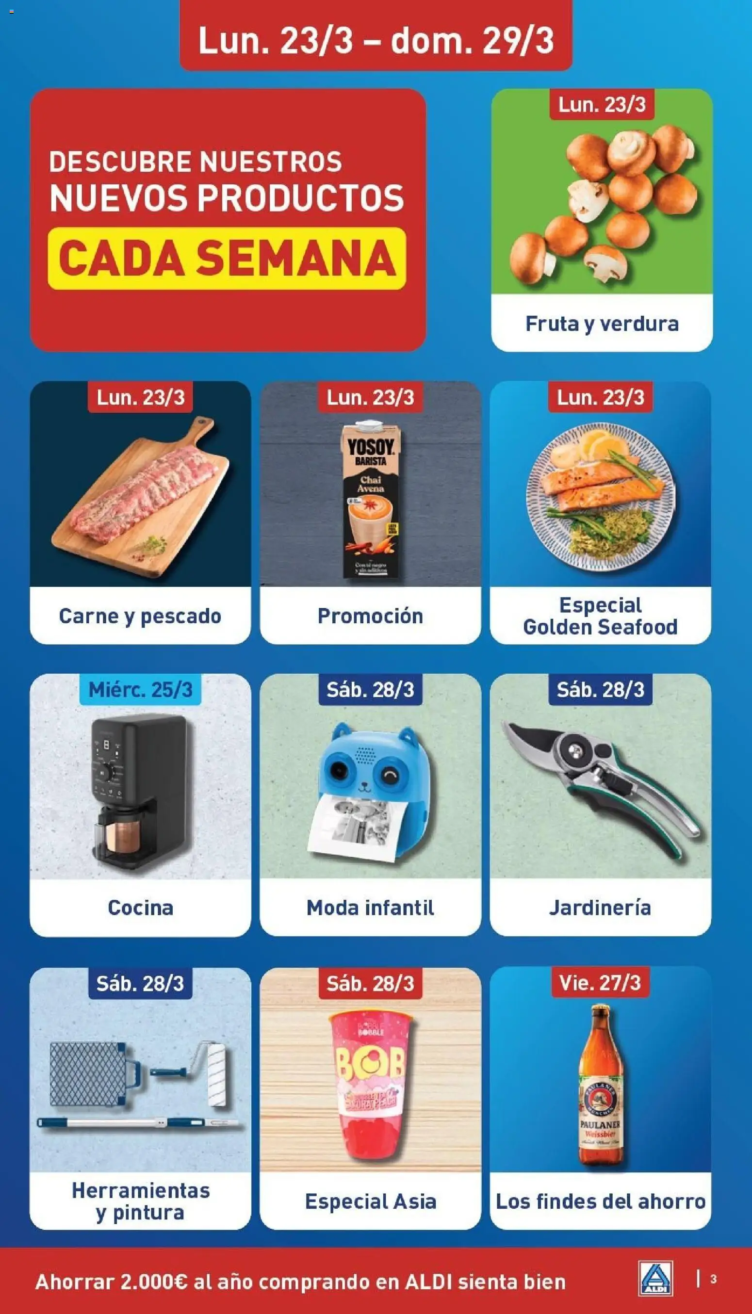 Aldi folleto Península │ válido desde el 23.03.2026 | Página: 3 | Productos: Pescado, Cocina