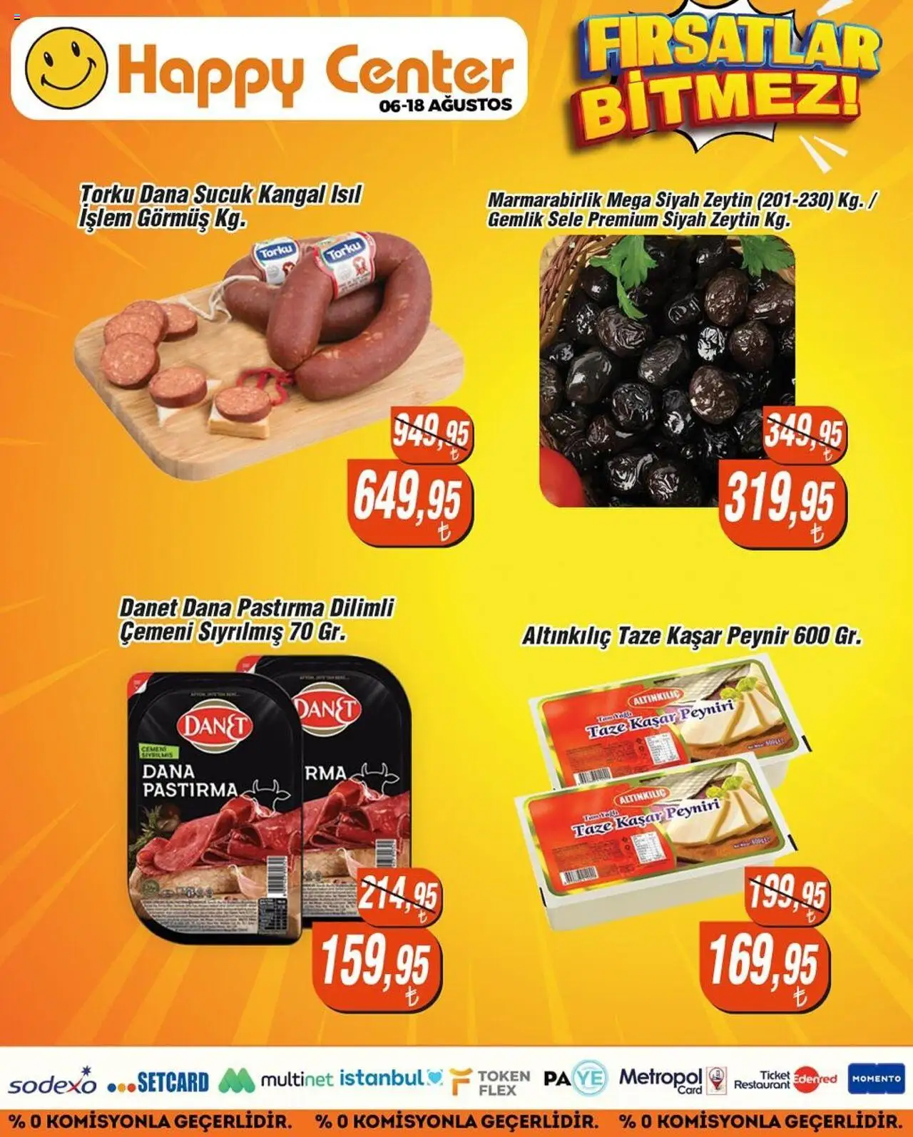 Happy Center Katalog - 06.08.2025 tarihinden itibaren geçerlidir | Sayfa: 9 | Ürünler: Peynir, Zeytin, Sucuk