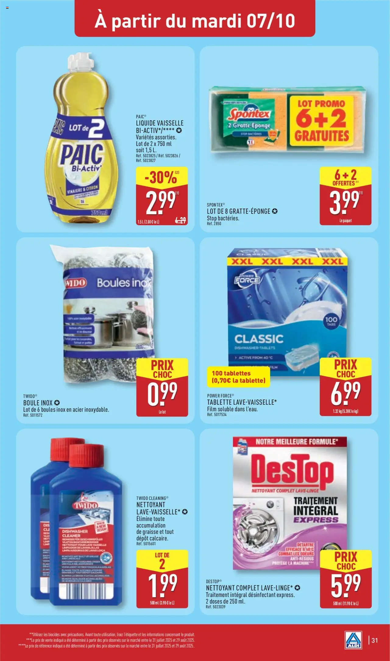 {H1} | Page: 33 | Produits: Tablette, Liquide vaisselle, Eponge, Vinaigre