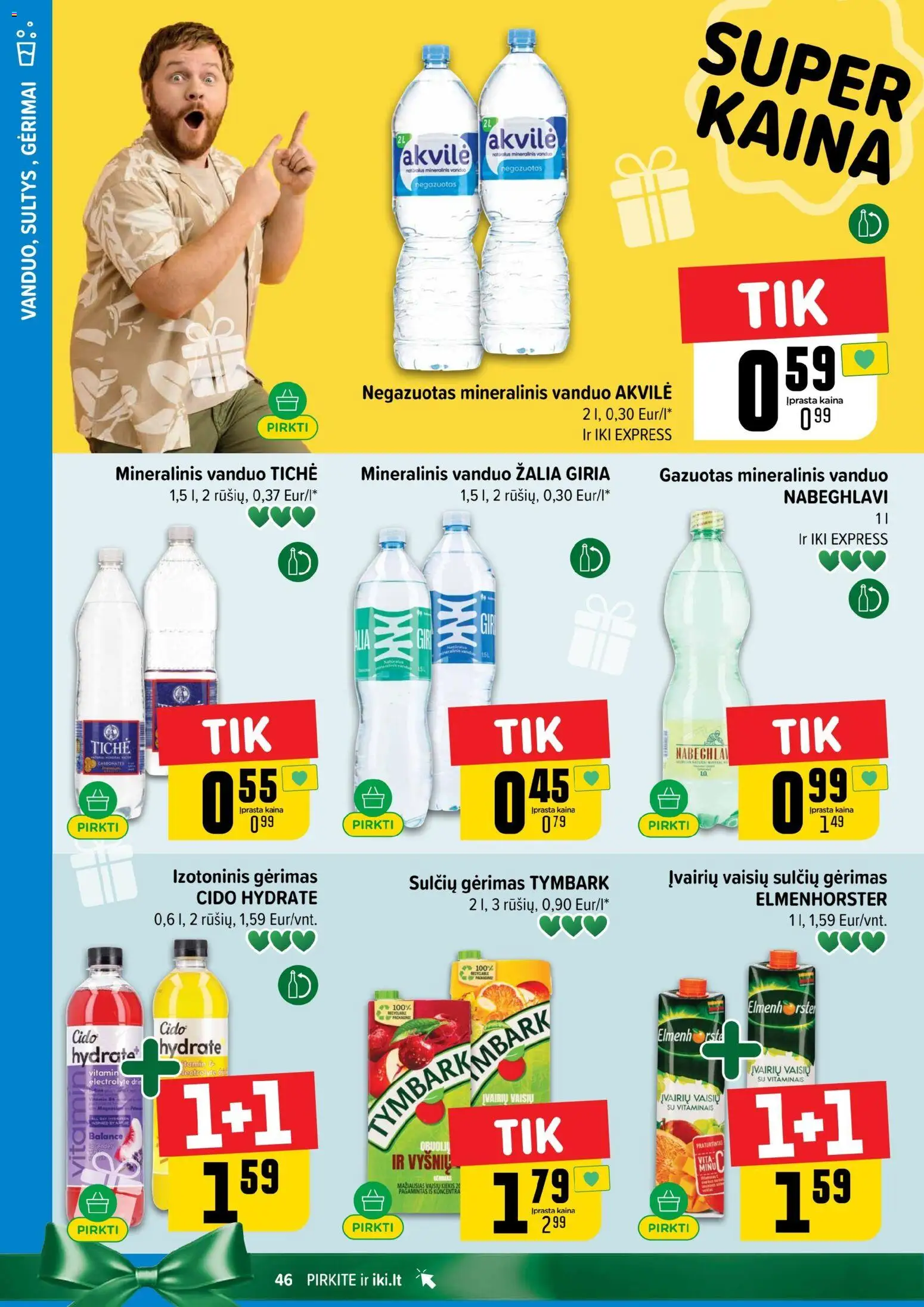 IKI akcijos nuo 27.10.2025 | Puslapis: 46 | Prekių: Mineralinis vanduo