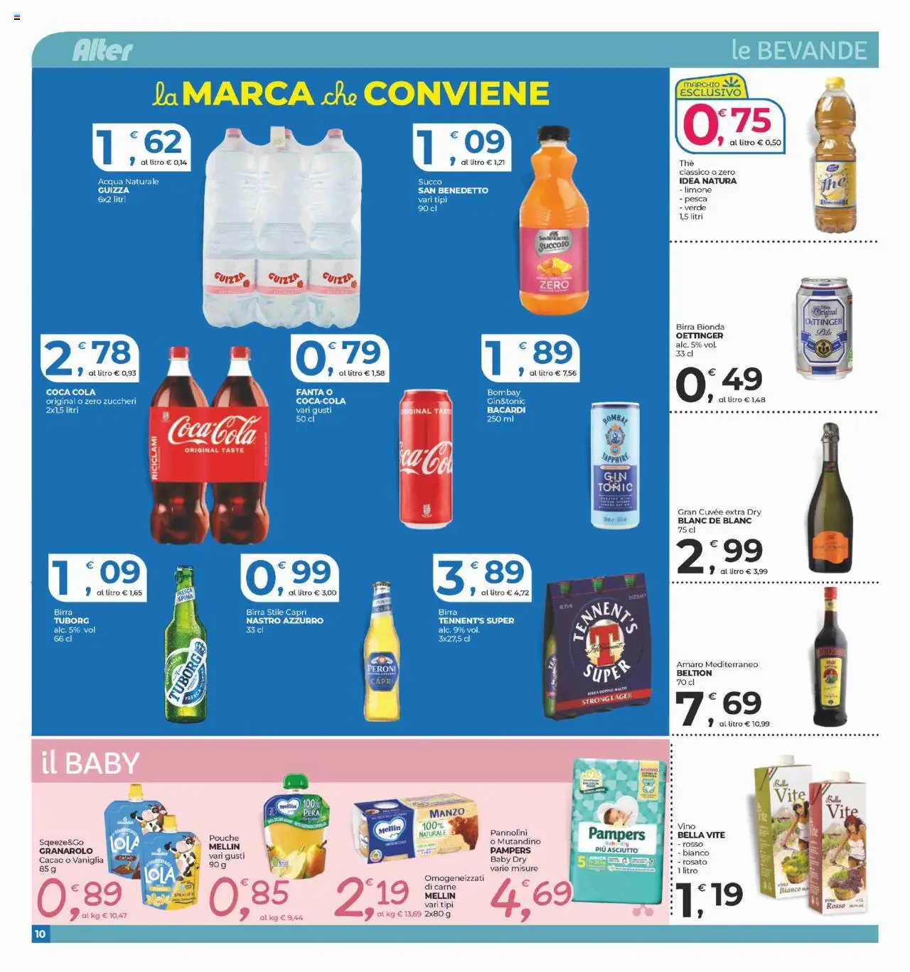 Volantino Alter Discount del 22.08.2025 | Pagina: 10 | Prodotti: Gin, Limone, Vino, Pesca