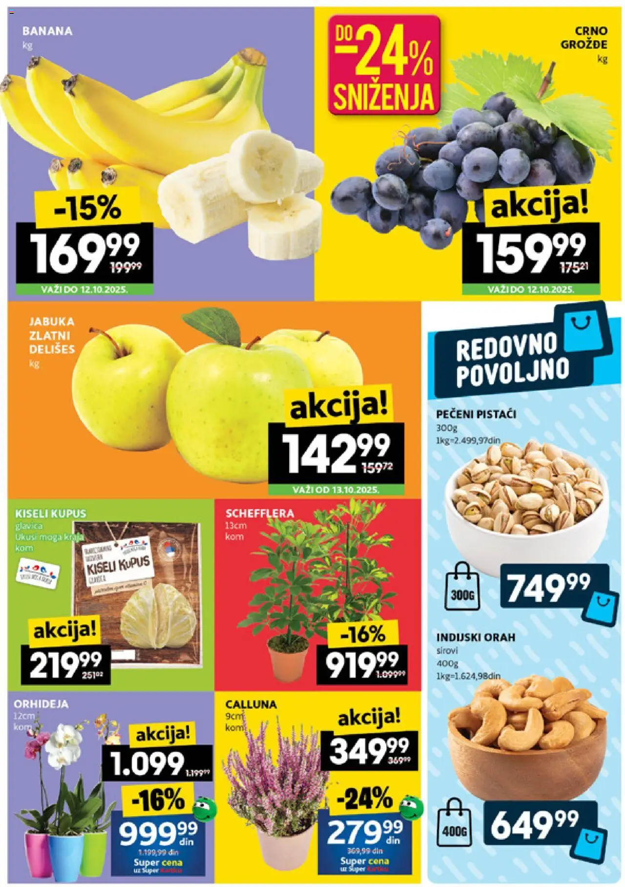 Roda katalog - važi od 09.10.2025 | Strana: 2 | Proizvode: Banana, Kupus, Orah, Orhideja