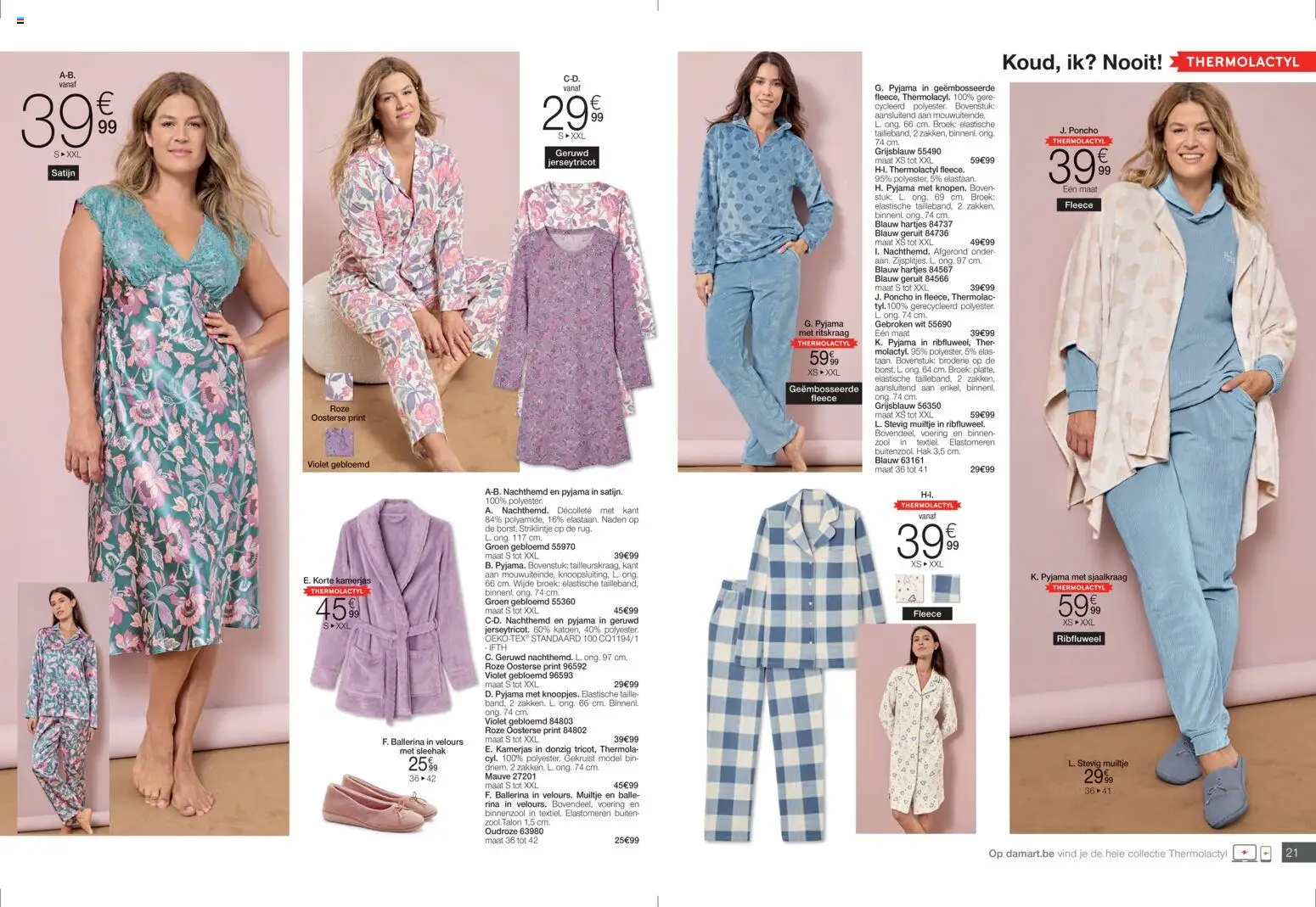 {H1} | Pagina: 11 | Producten: Poncho, Velours, Broek, Pyjama