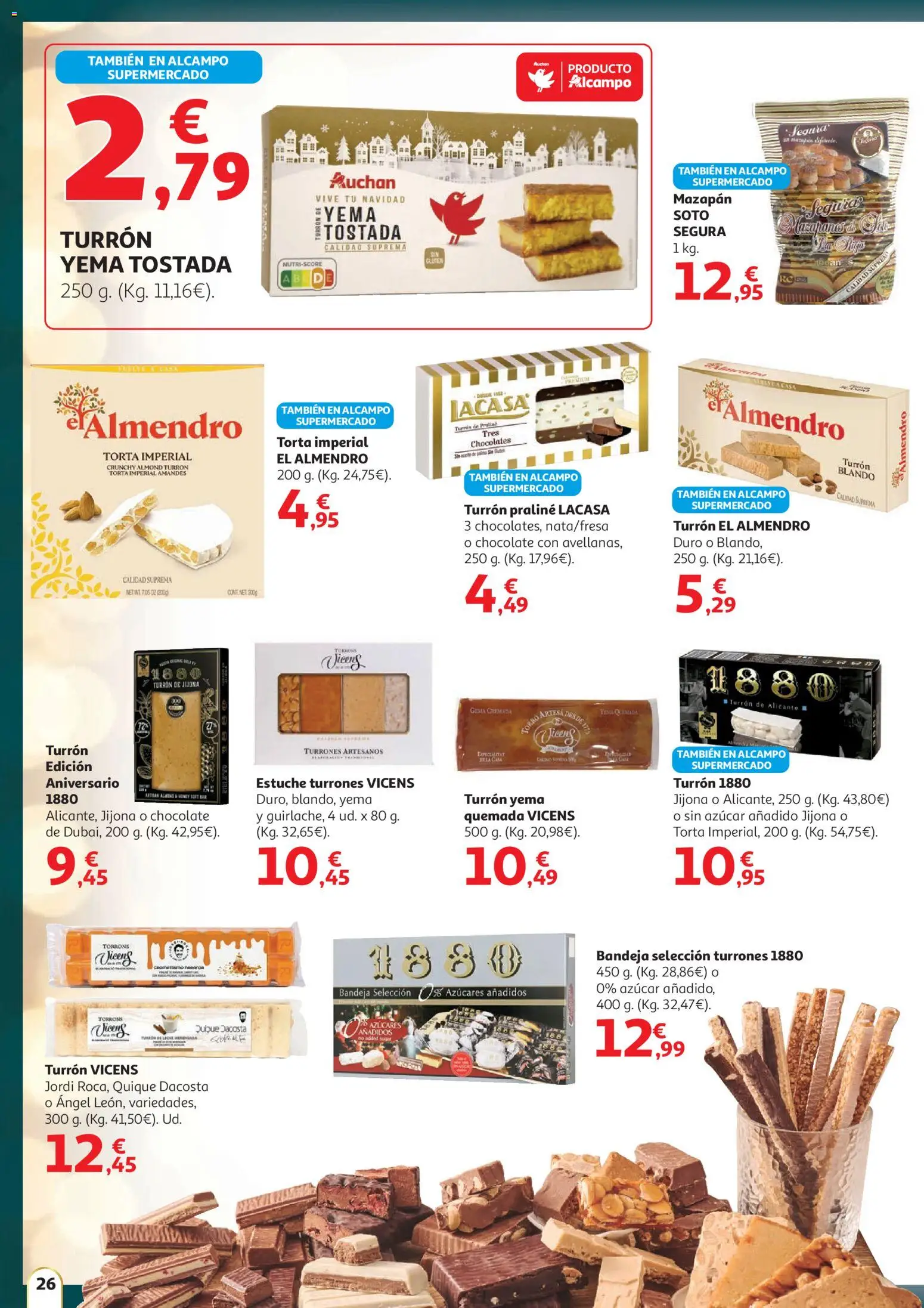 Alcampo - Hg Madrid │ válido desde el 11.12.2025 | Página: 26 | Productos: Chocolate, Bandeja